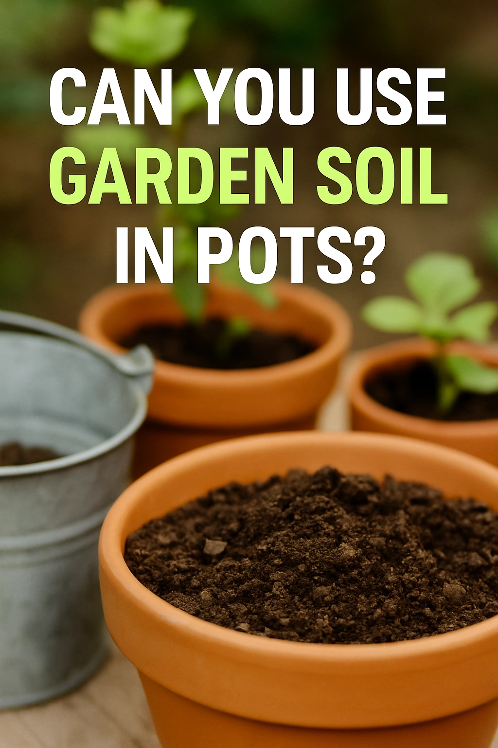Can You Use Garden Soil in Pots