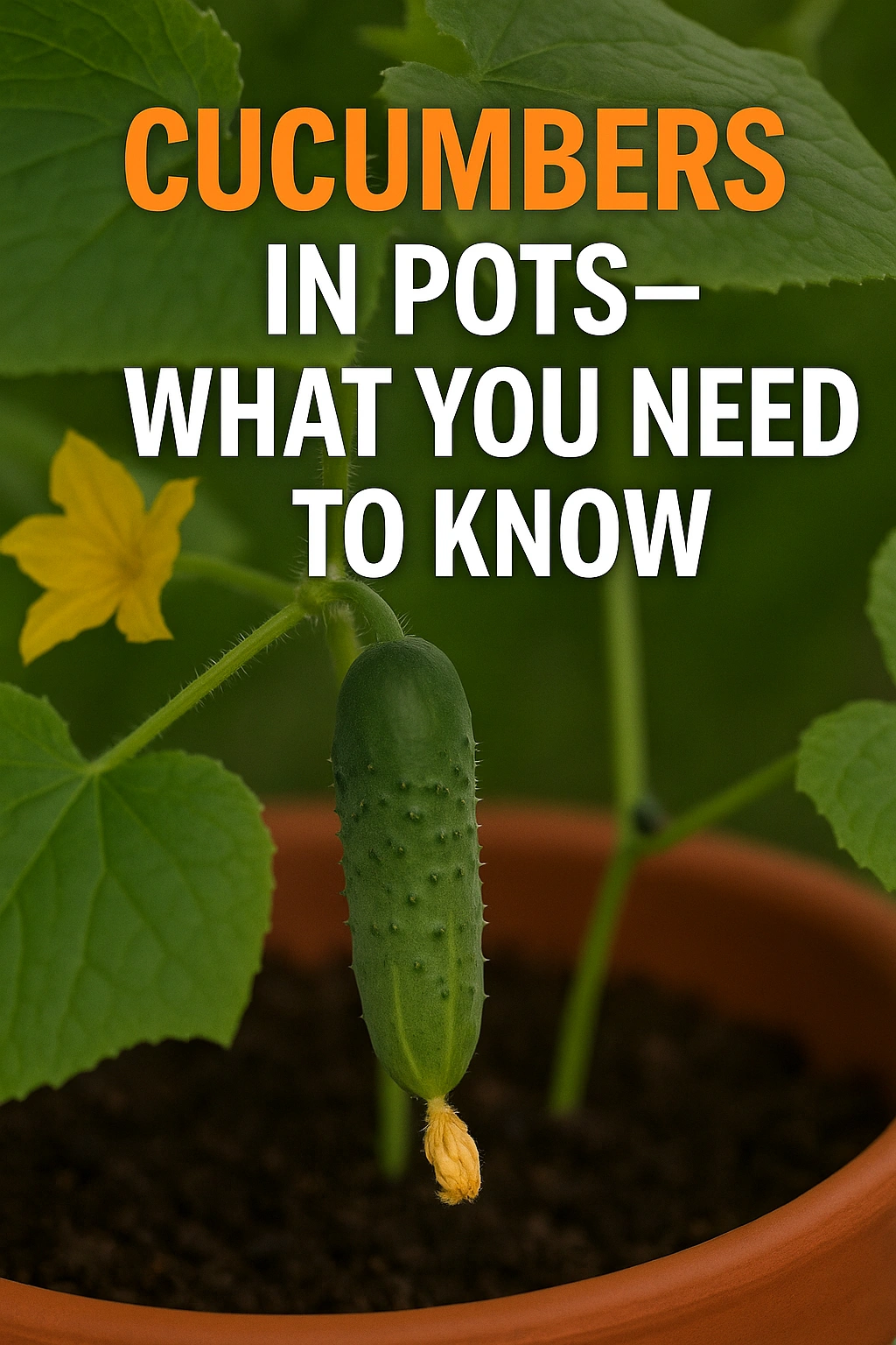 Cucumbers in Pots—What You Need to Know