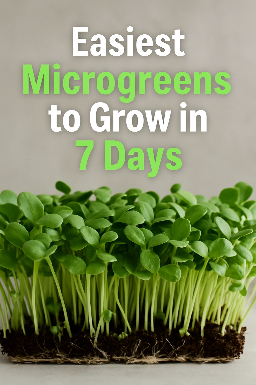 Easiest Microgreens to Grow in 7 Days