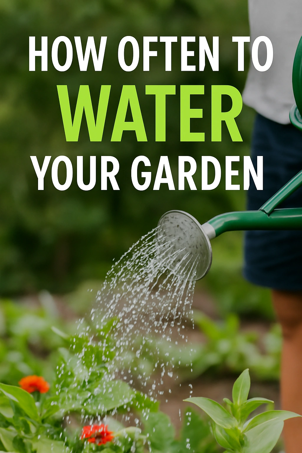 How Often to Water Your Garden