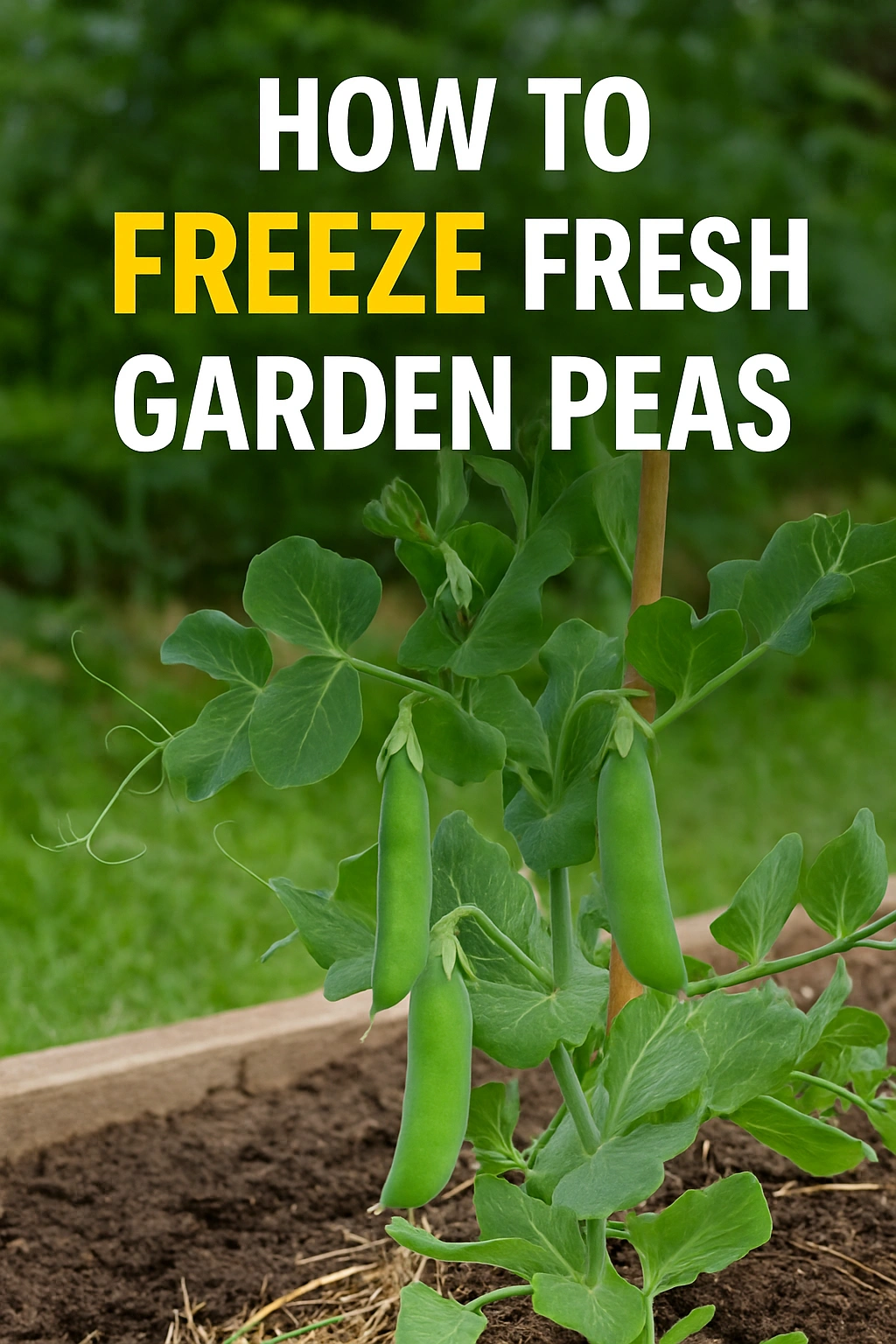 How to Freeze Fresh Garden Peas