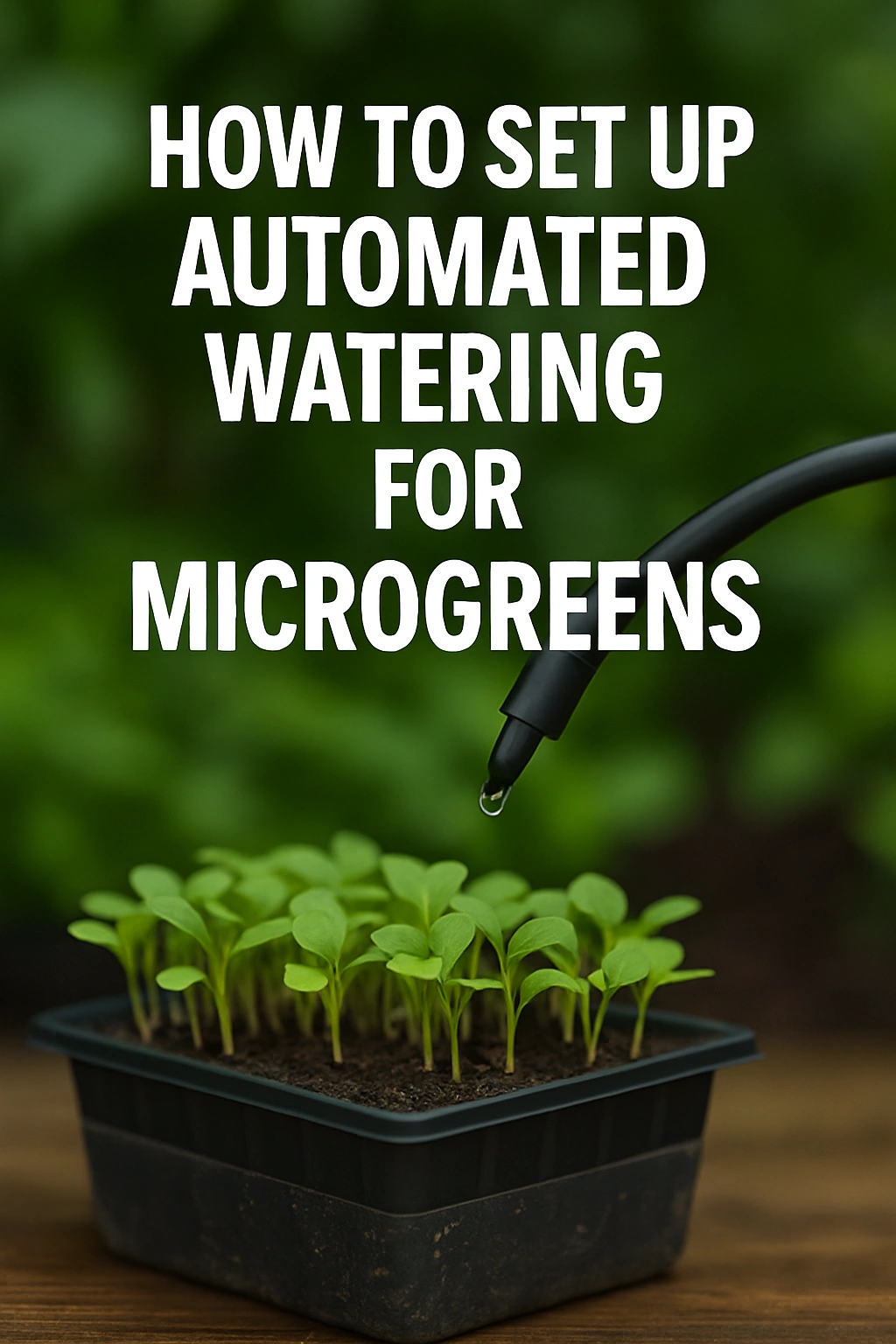 How to Set Up Automated Watering for Microgreens