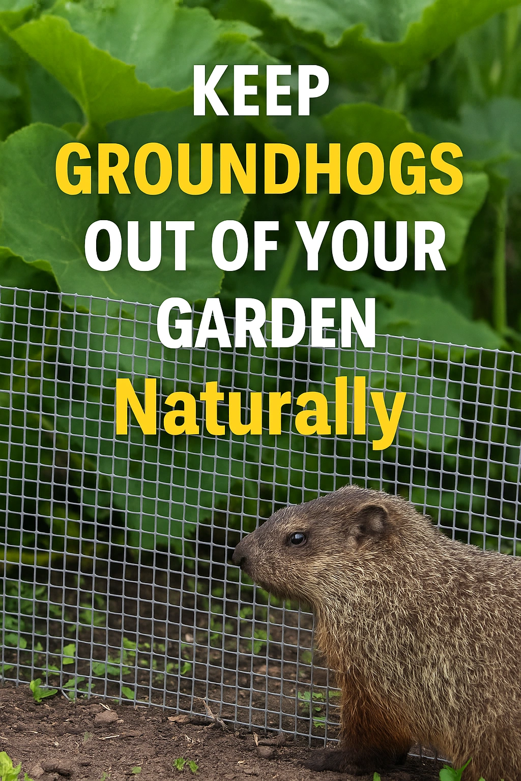 Keep Groundhogs Out of Your Garden Naturally