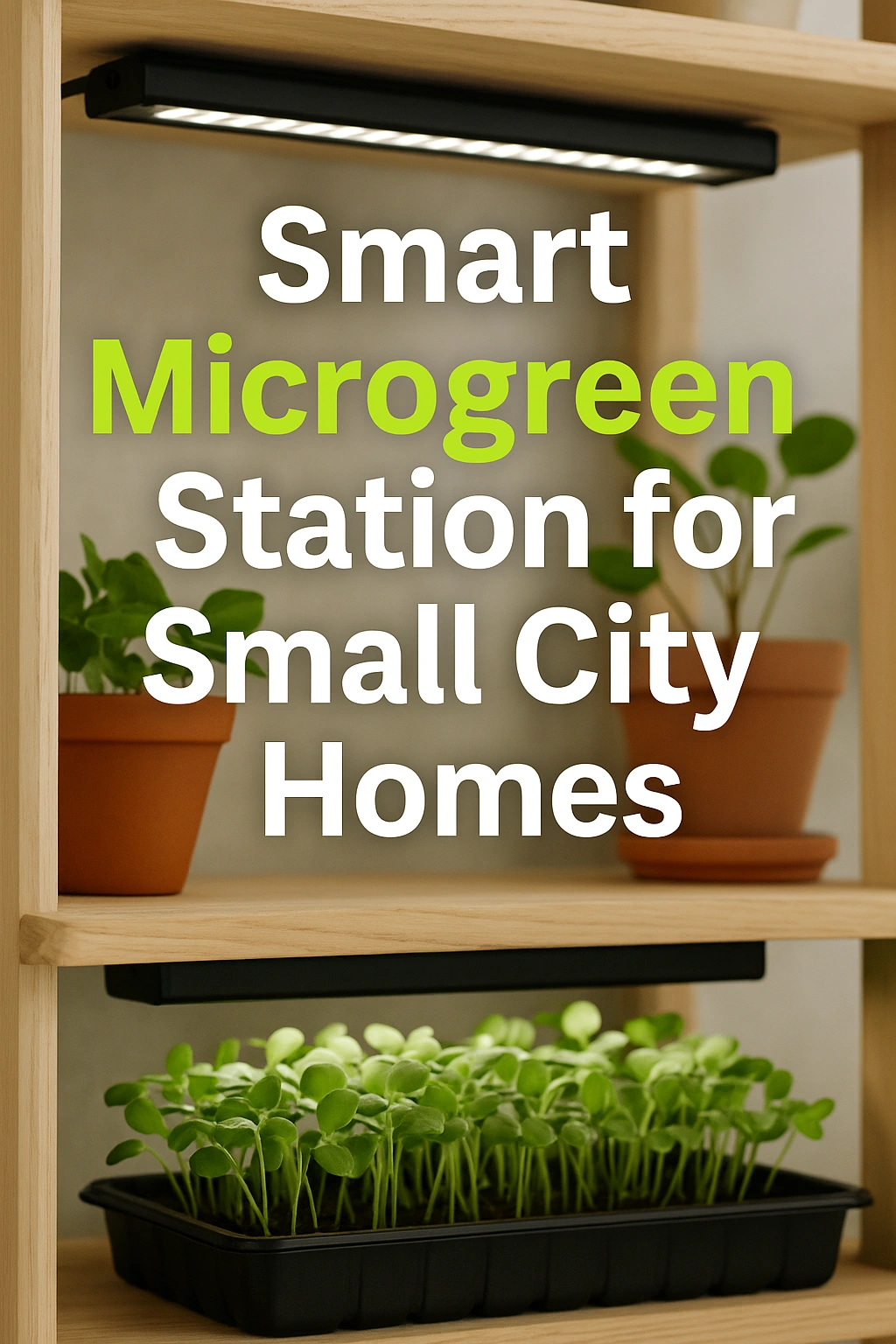 Smart Microgreen Station for Small City Homes