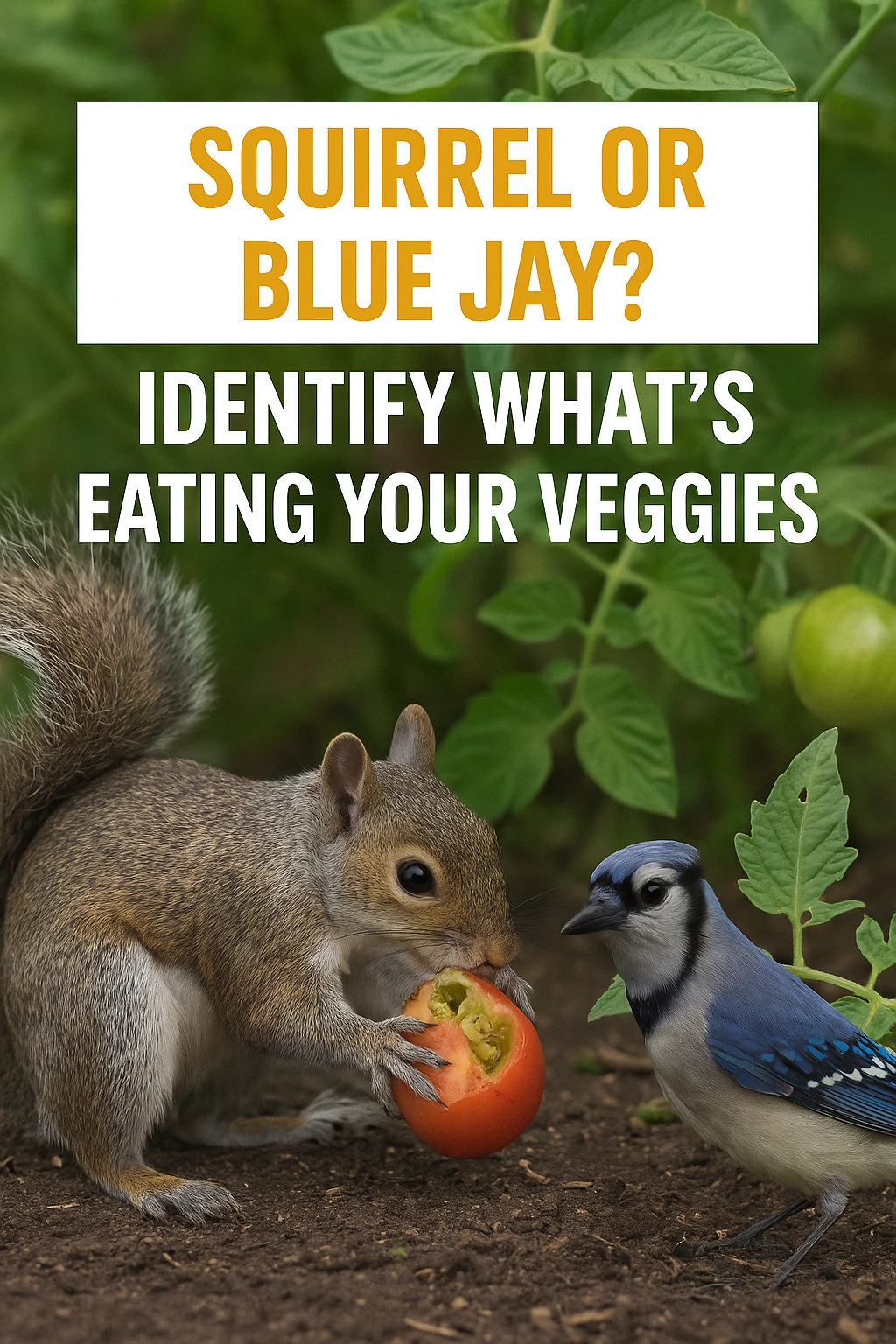 Squirrel or Blue Jay Identify What’s Eating Your Veggies