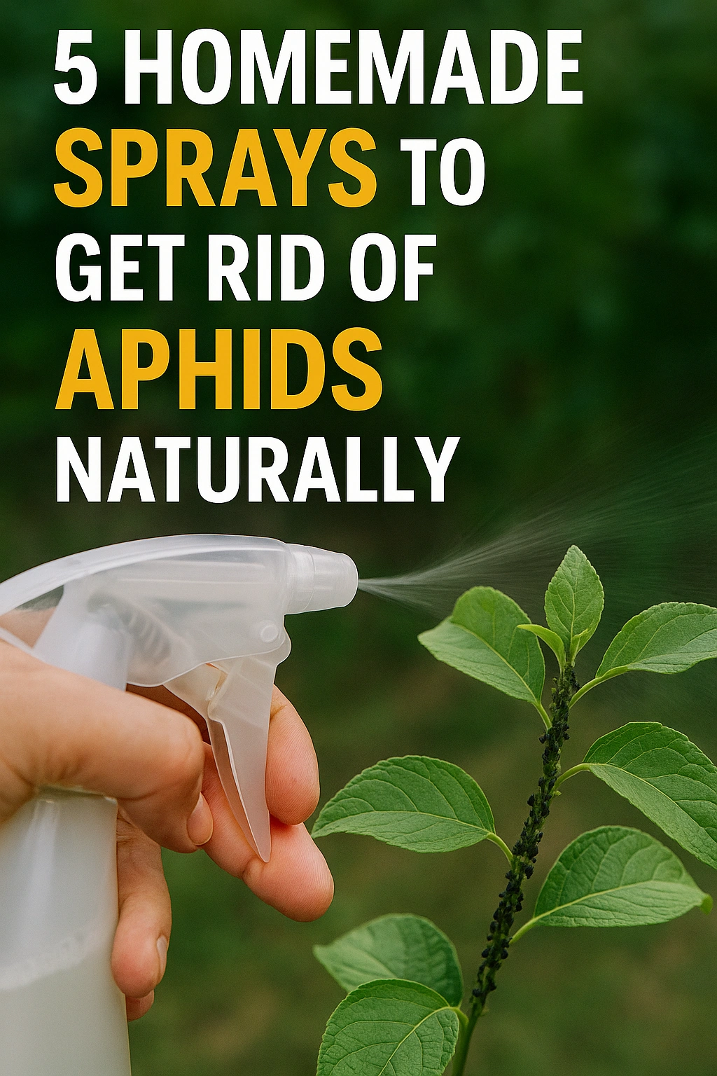 5 Homemade Sprays to Get Rid of Aphids Naturally