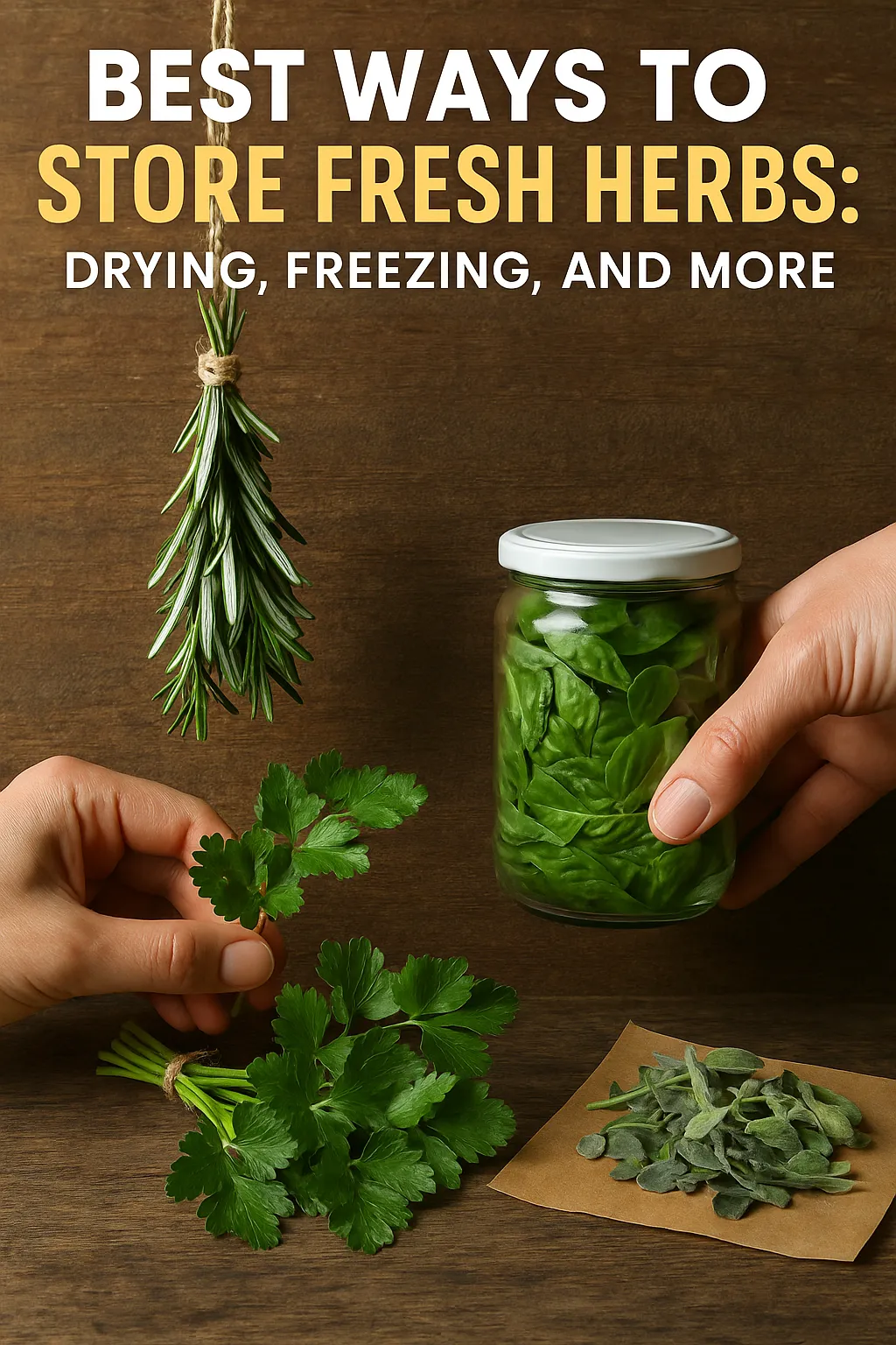 Best Ways to Store Fresh Herbs Drying Freezing and More