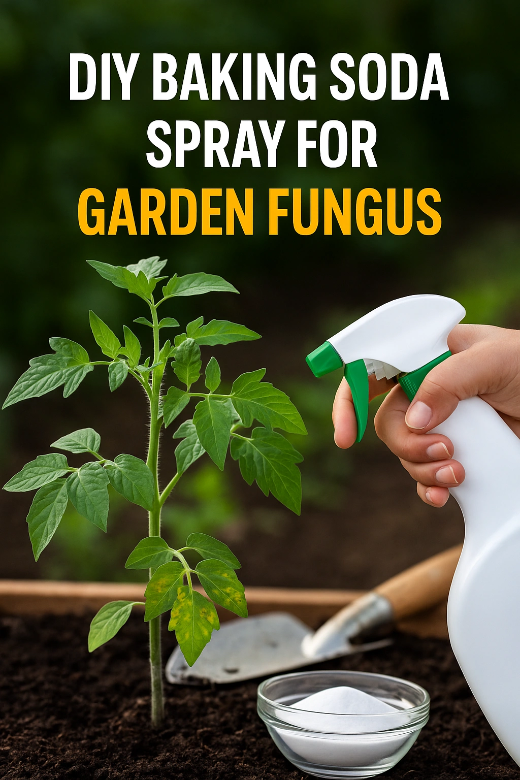 DIY Baking Soda Spray for Garden Fungus