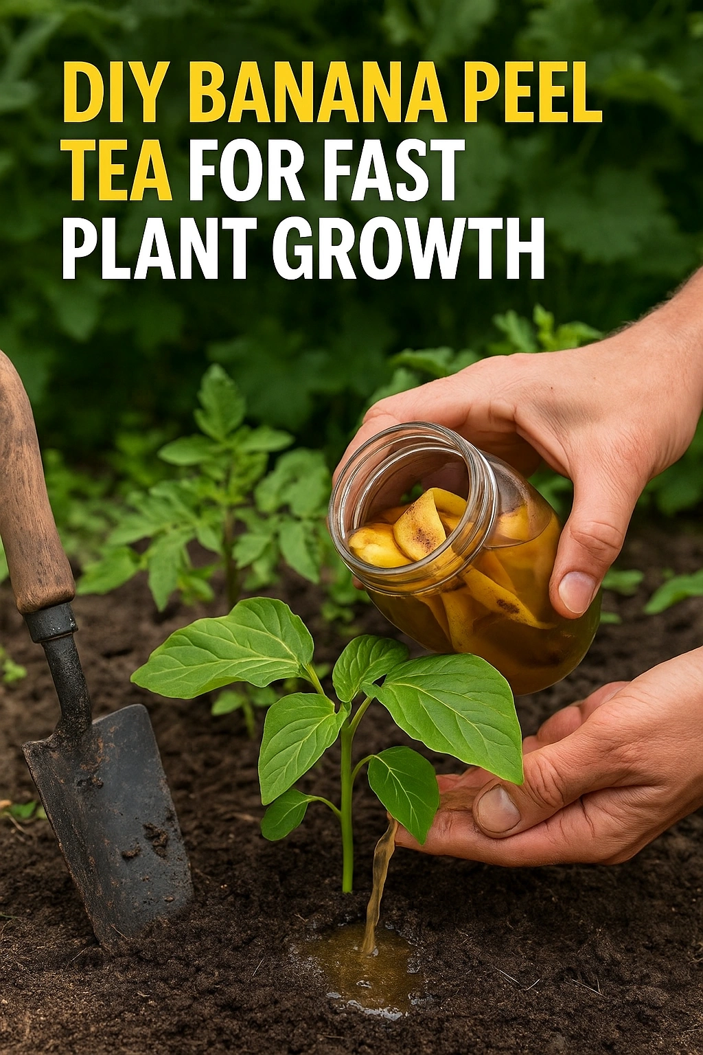 DIY Banana Peel Tea for Fast Plant Growth