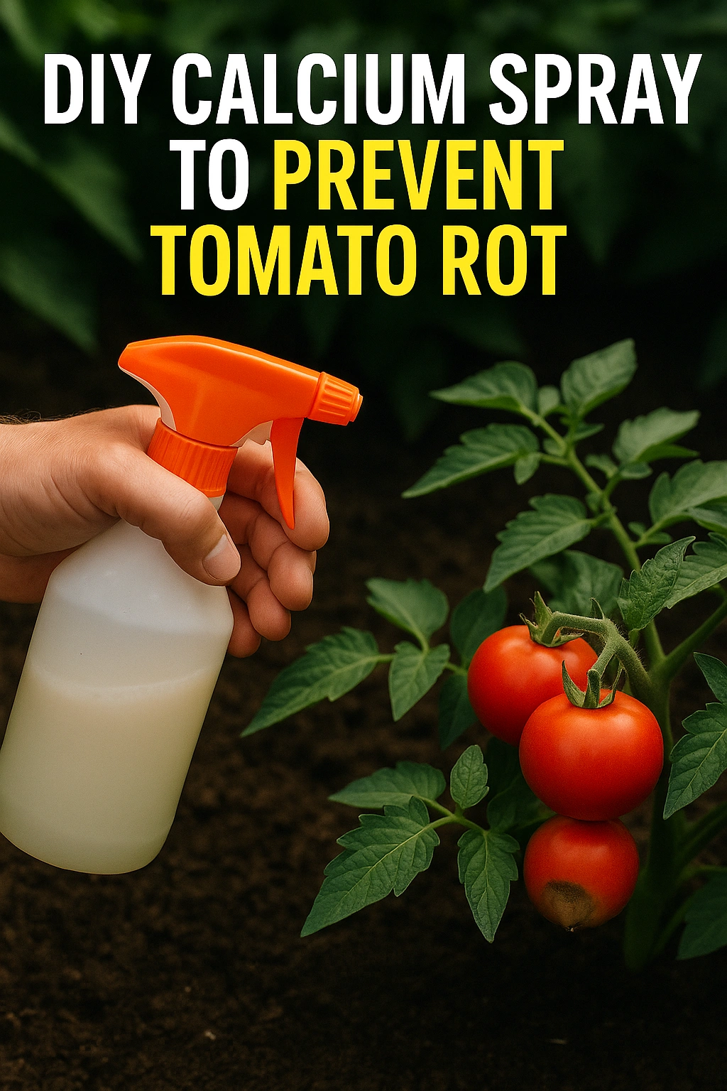 DIY Calcium Spray to Prevent Tomato Rot