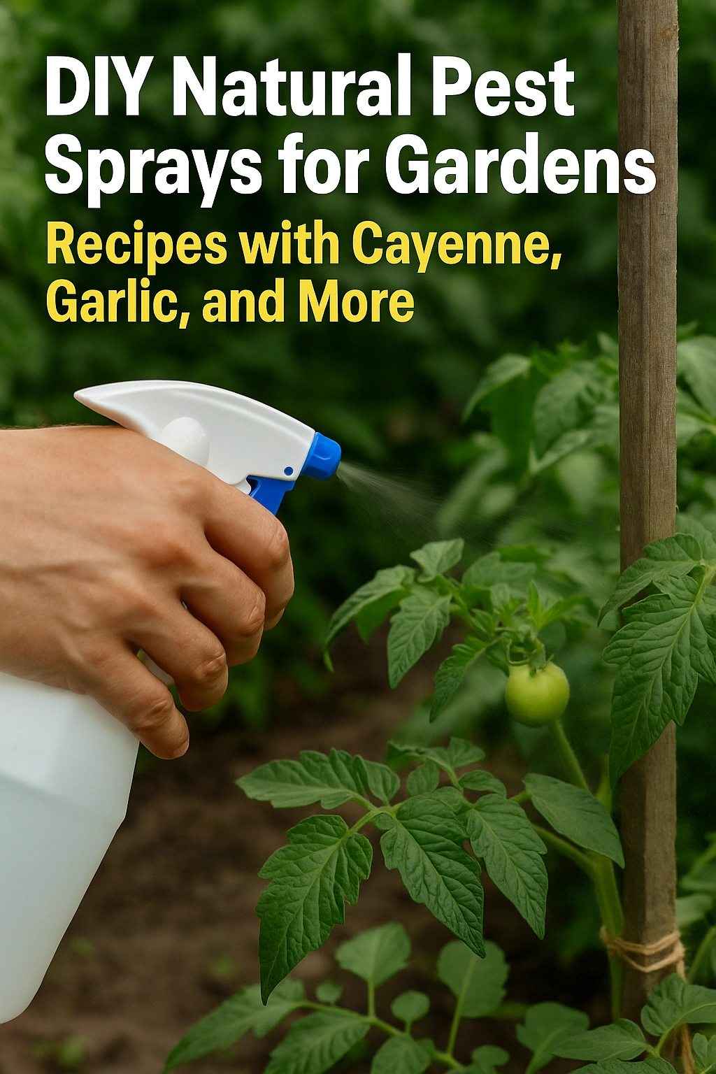 DIY Natural Pest Sprays for Gardens Recipes with Cayenne, Garlic, and More