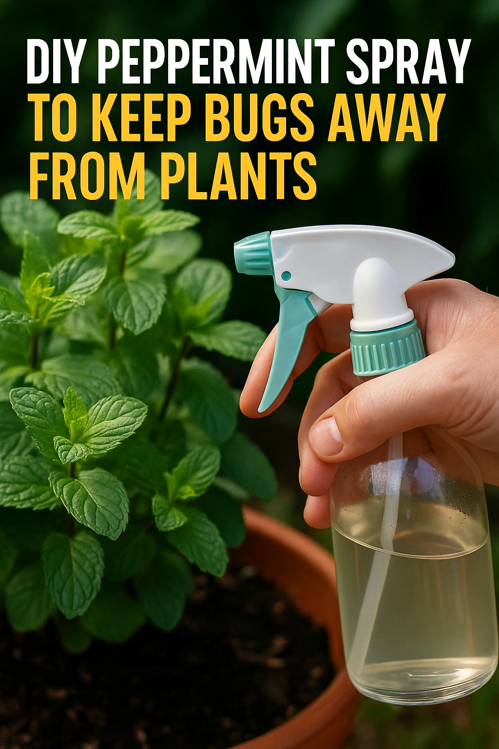 DIY Peppermint Spray to Keep Bugs Away from Plants