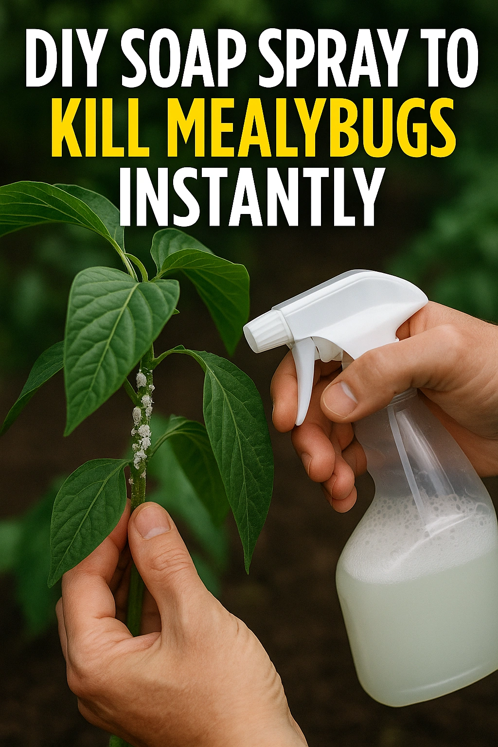 DIY Soap Spray to Kill Mealybugs Instantly
