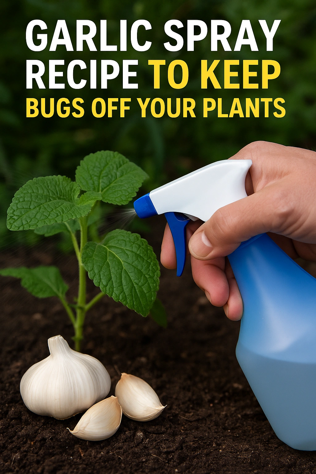 Garlic Spray Recipe to Keep Bugs Off Your Plants