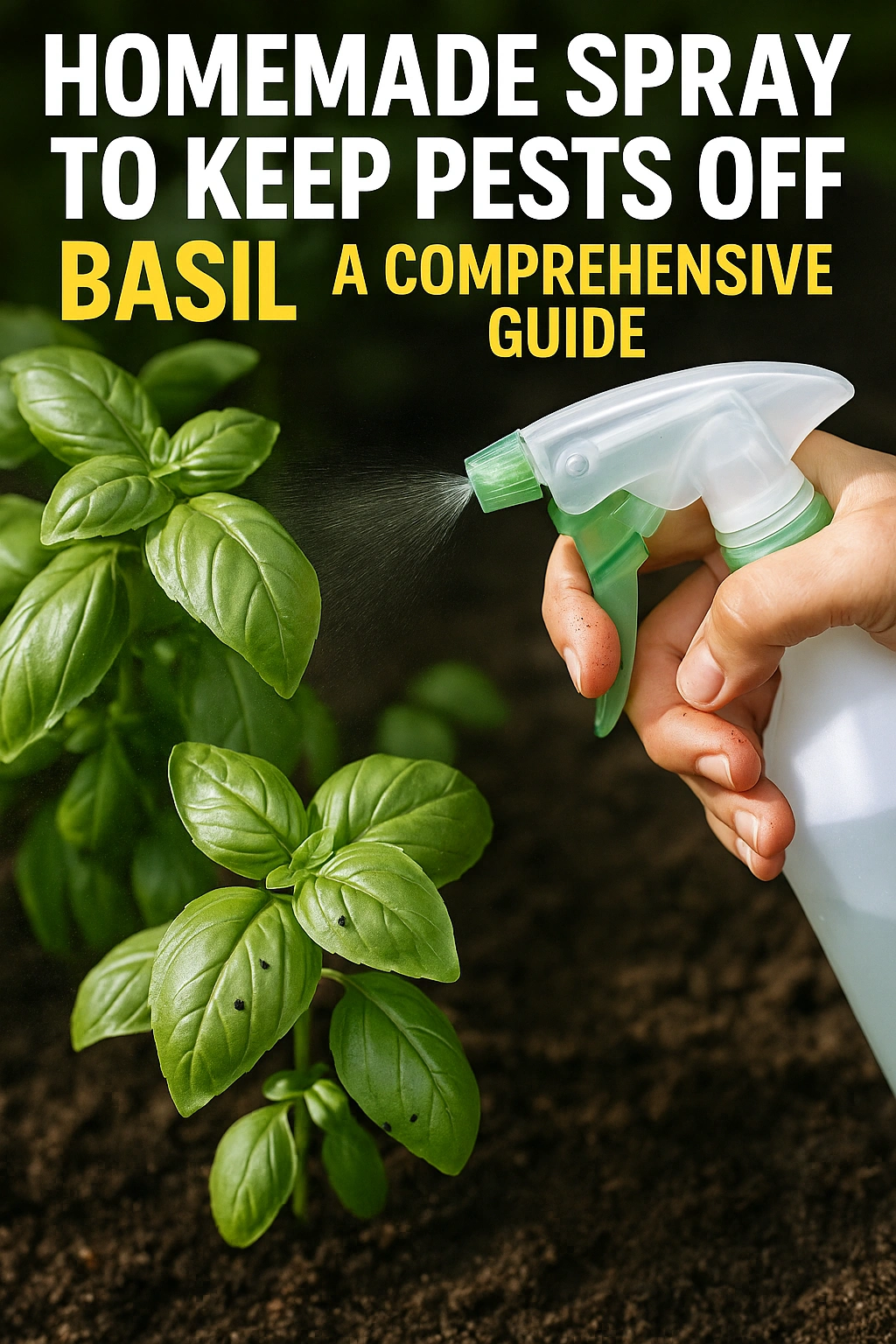 Homemade Spray to Keep Pests off Basil