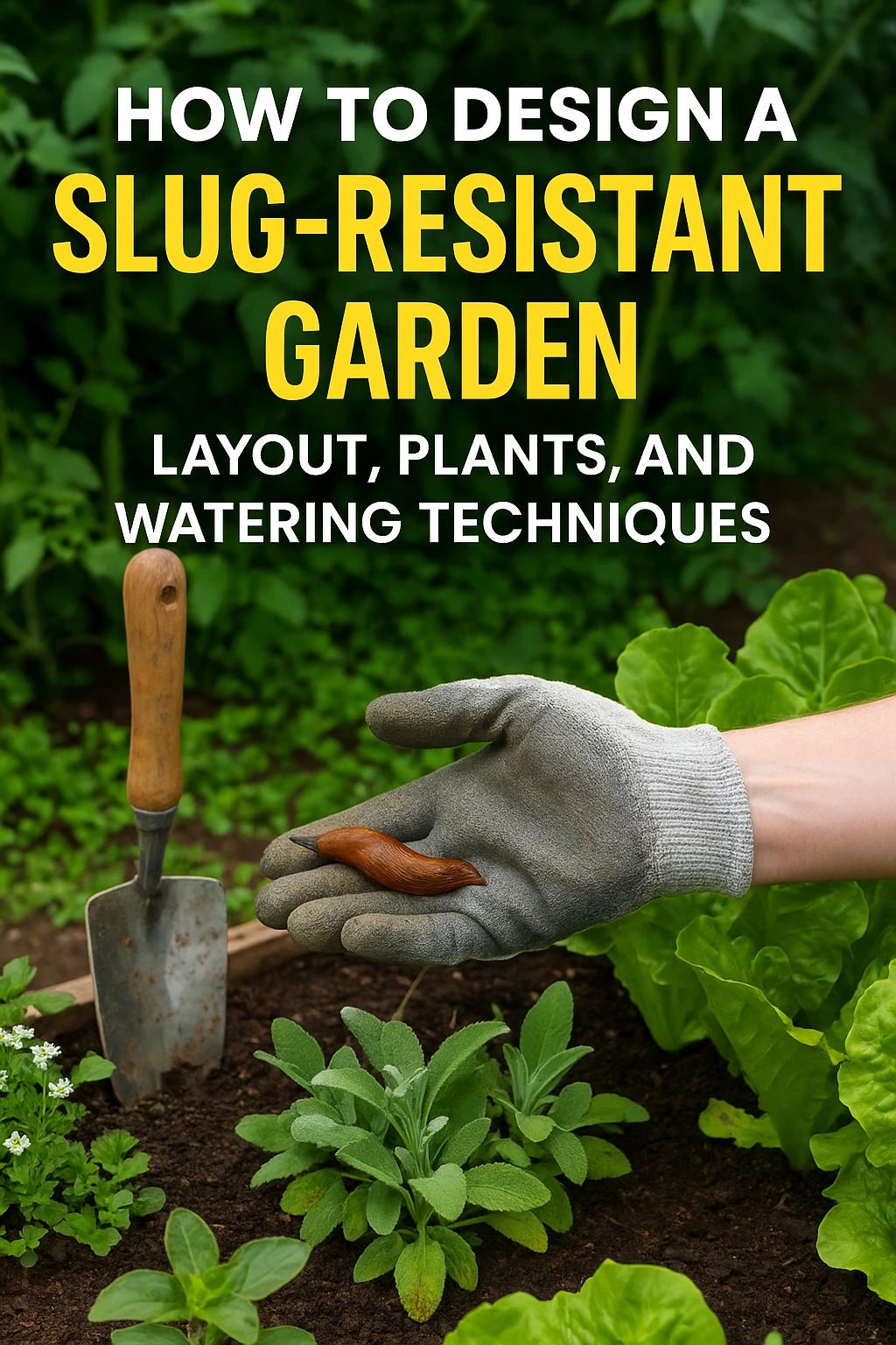How to Design a Slug-Resistant Garden Layout, Plants, and Watering Techniques