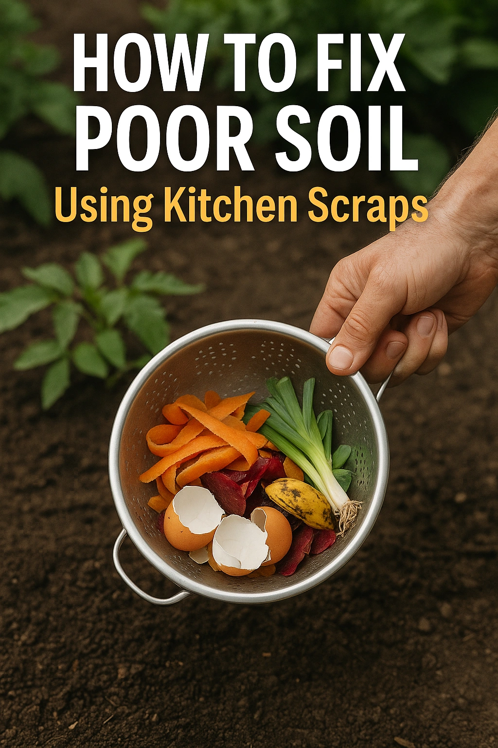 How to Fix Poor Soil Naturally Using Kitchen Scraps