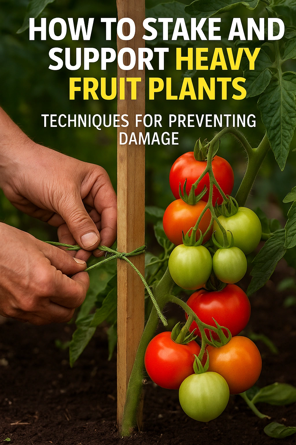 How to Stake and Support Heavy Fruit Plants Techniques for Preventing Damage