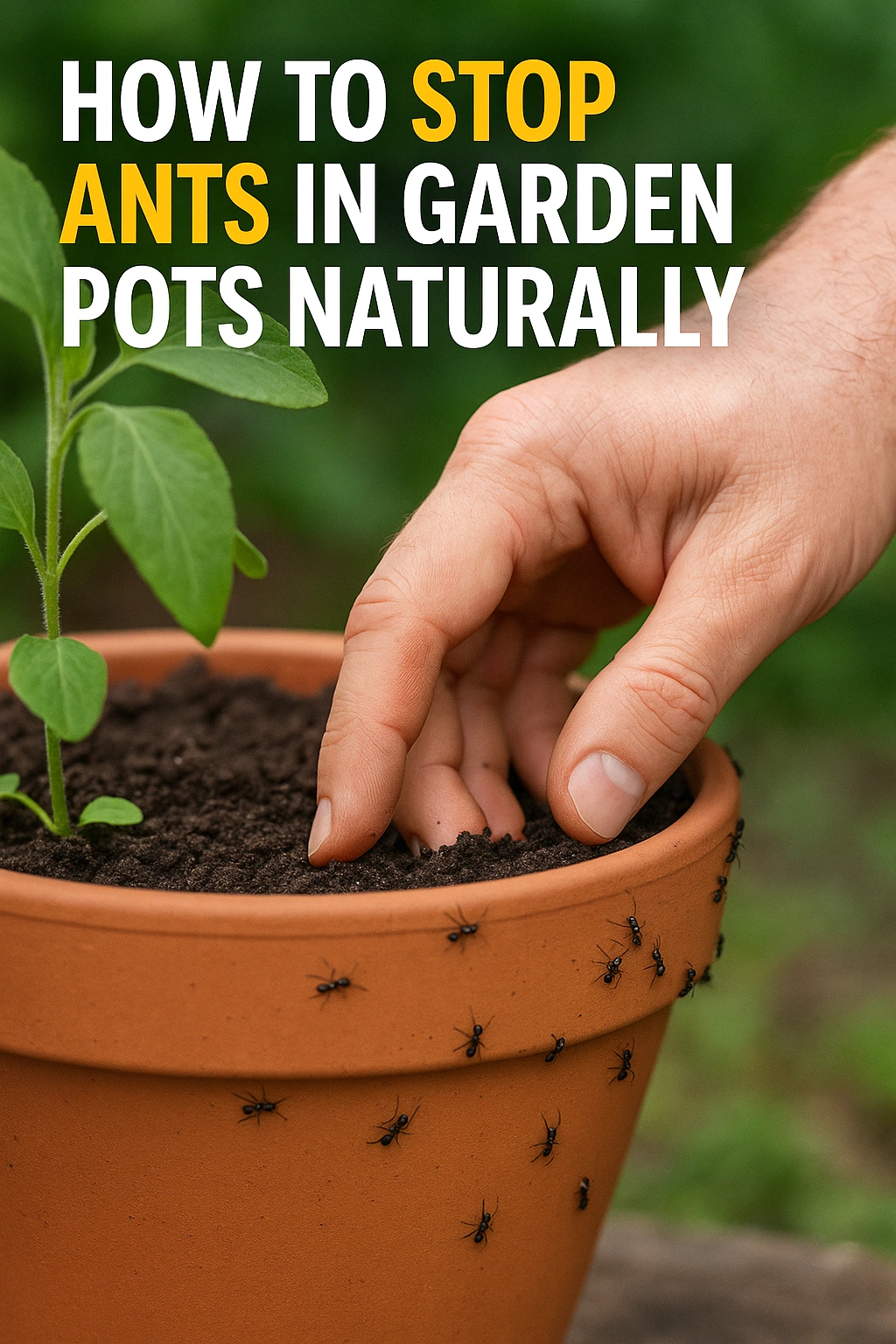 How to Stop Ants in Garden Pots Naturally