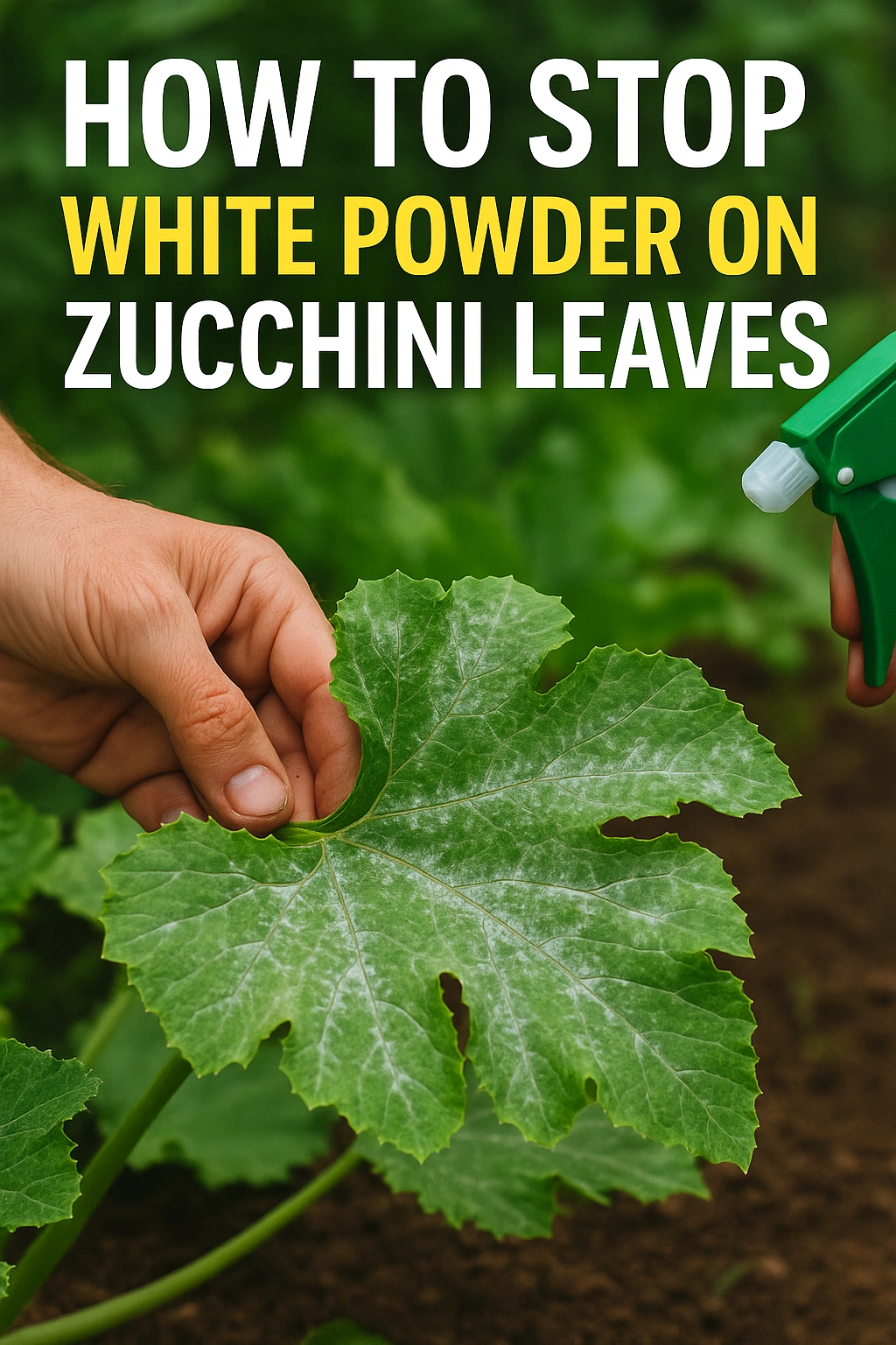 How to Stop White Powder on Zucchini Leaves