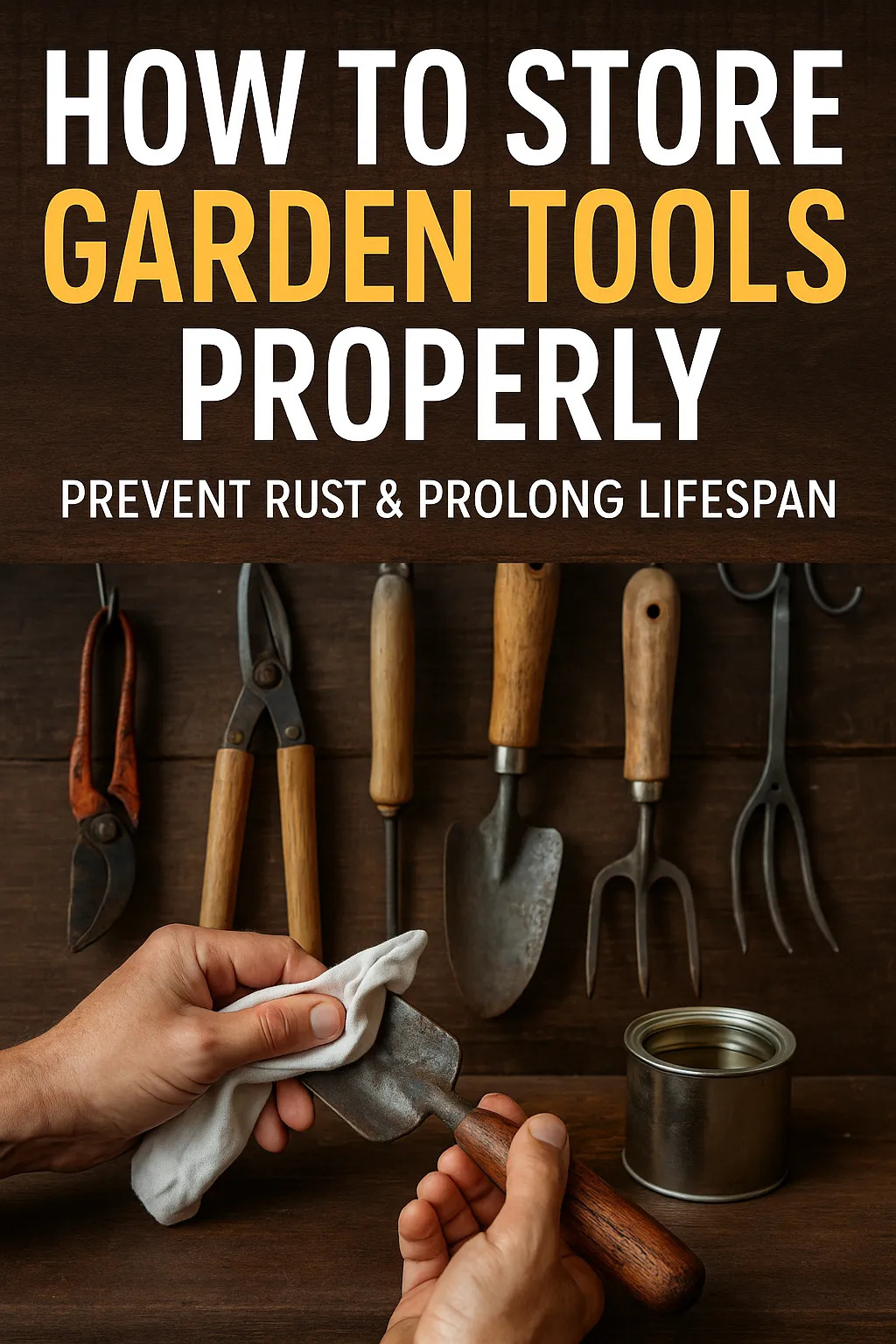 How to Store Garden Tools Properly Prevent Rust & Prolong Lifespan
