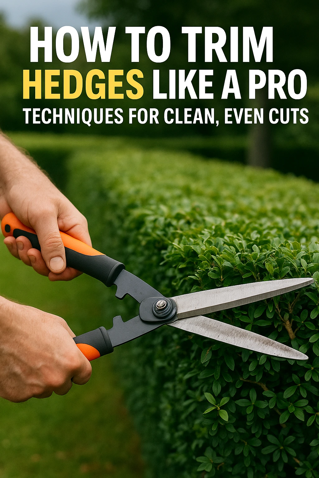 How to Trim Hedges Like a Pro Techniques for Clean, Even Cuts
