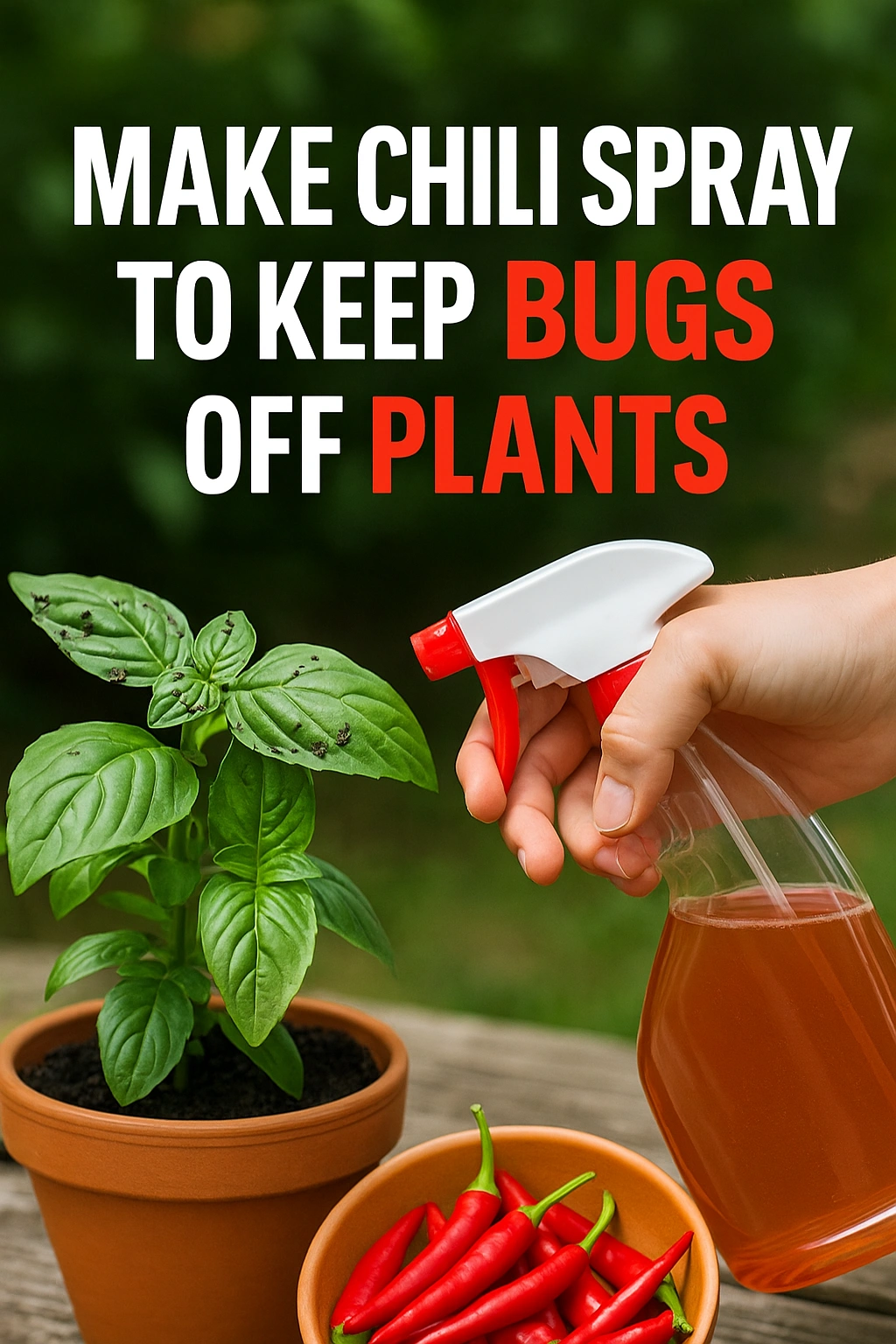 Make Chili Spray to Keep Bugs Off Plants