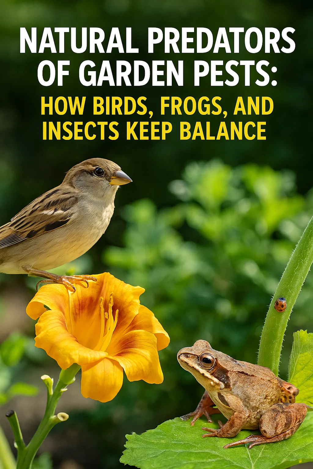 Natural Predators of Garden Pests How Birds Frogs and Insects Keep Balance