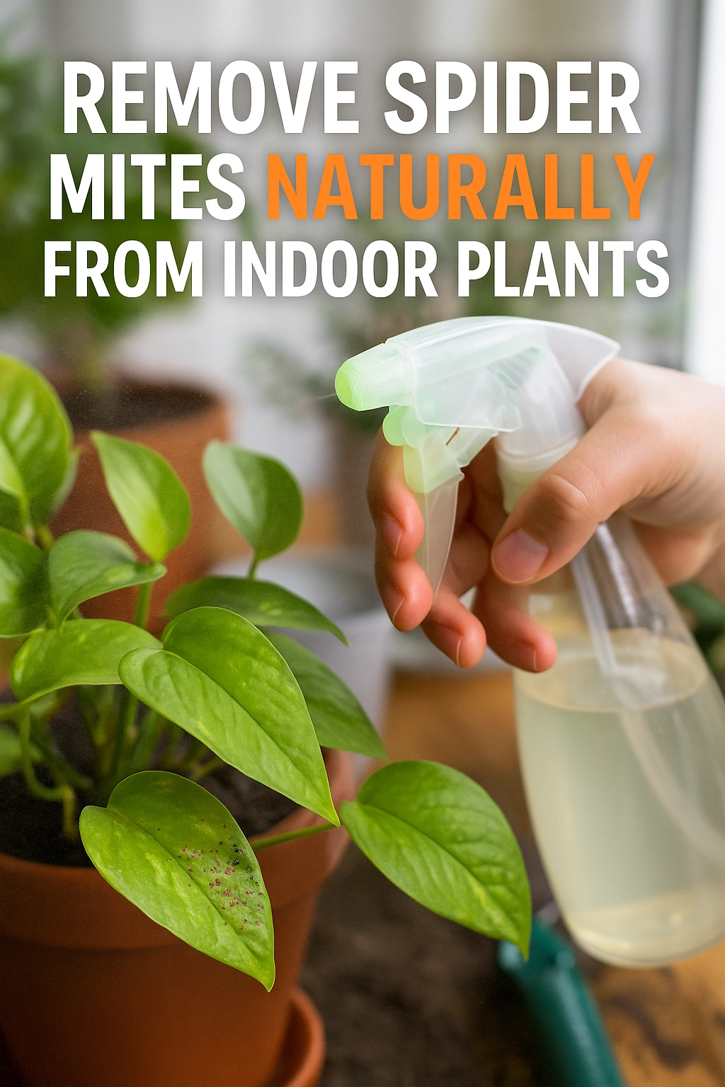 Remove Spider Mites Naturally from Indoor Plants