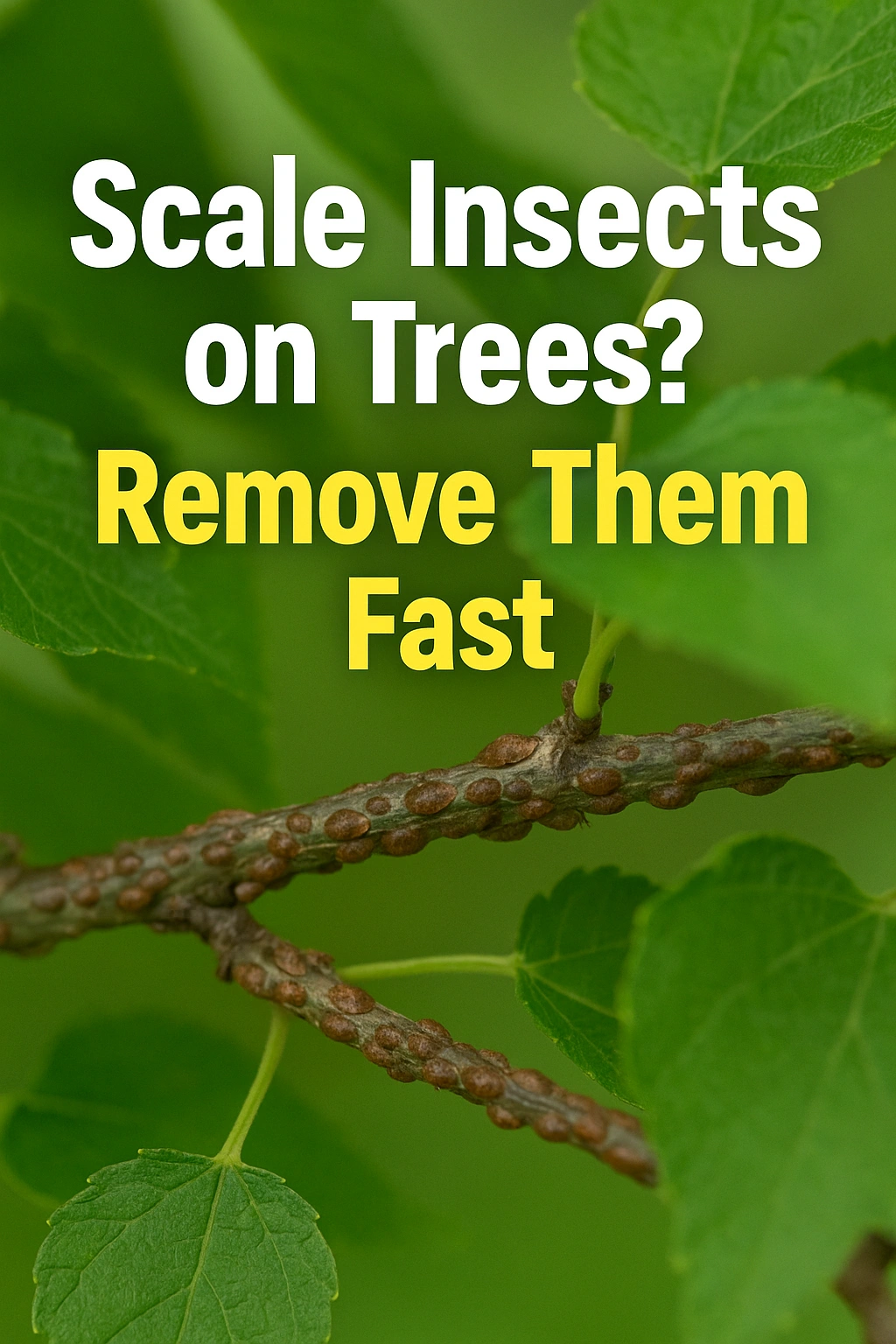 Scale Insects on Trees Remove Them Fast