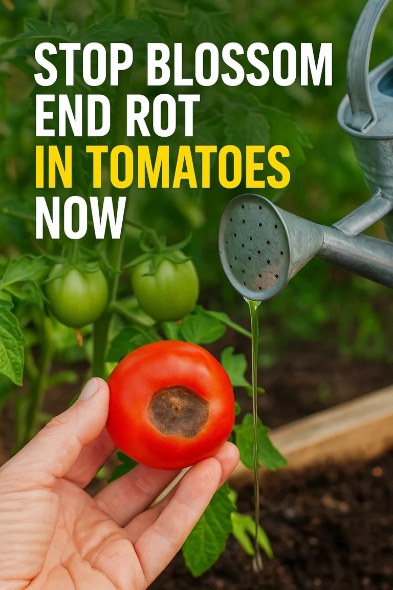 Stop Blossom End Rot in Tomatoes Now