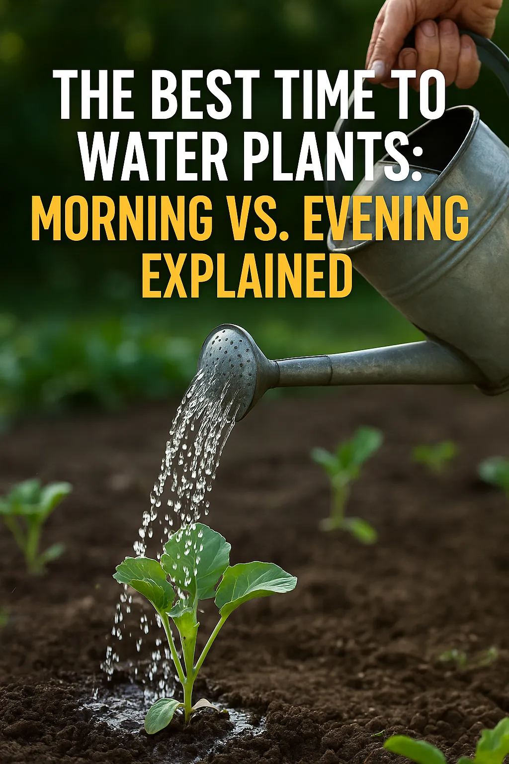 The Best Time to Water Plants_ Morning vs. Evening Explained
