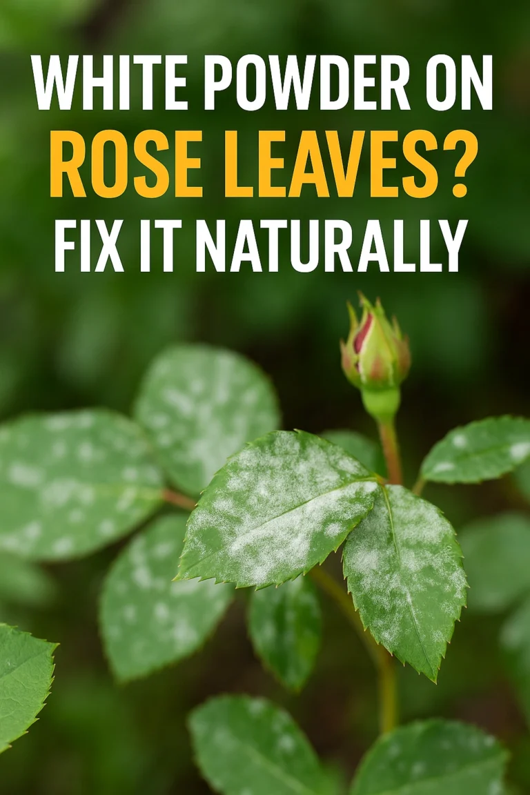 White Powder on Rose Leaves Fix It Naturally