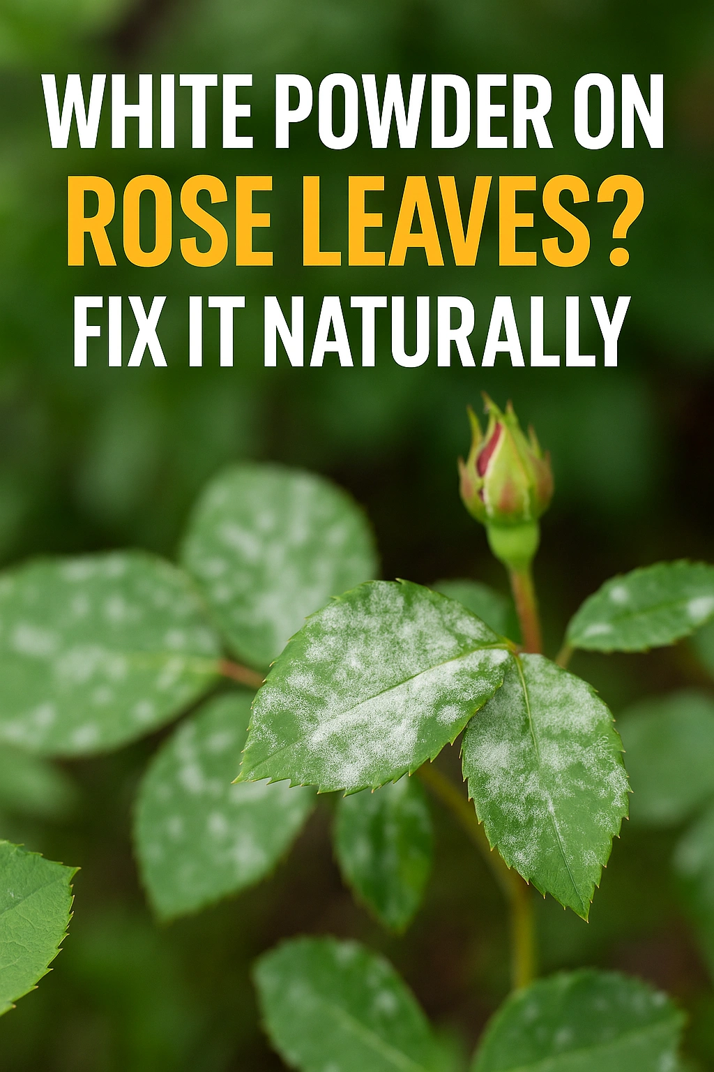 White Powder on Rose Leaves Fix It Naturally