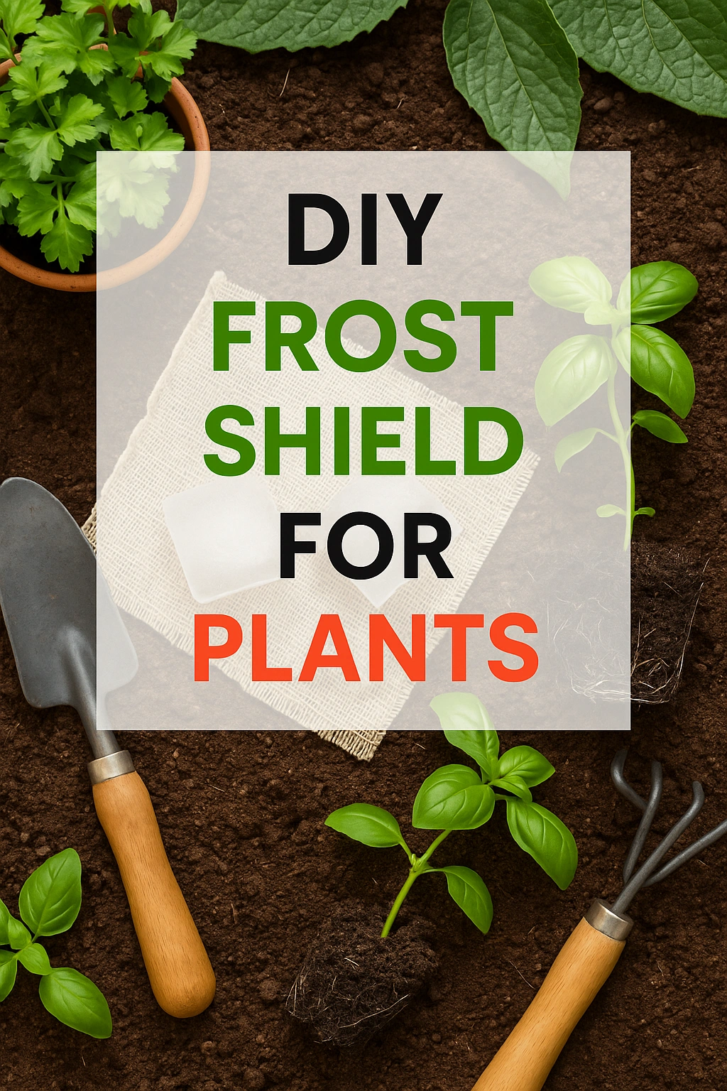 DIY Frost Shield for Plants