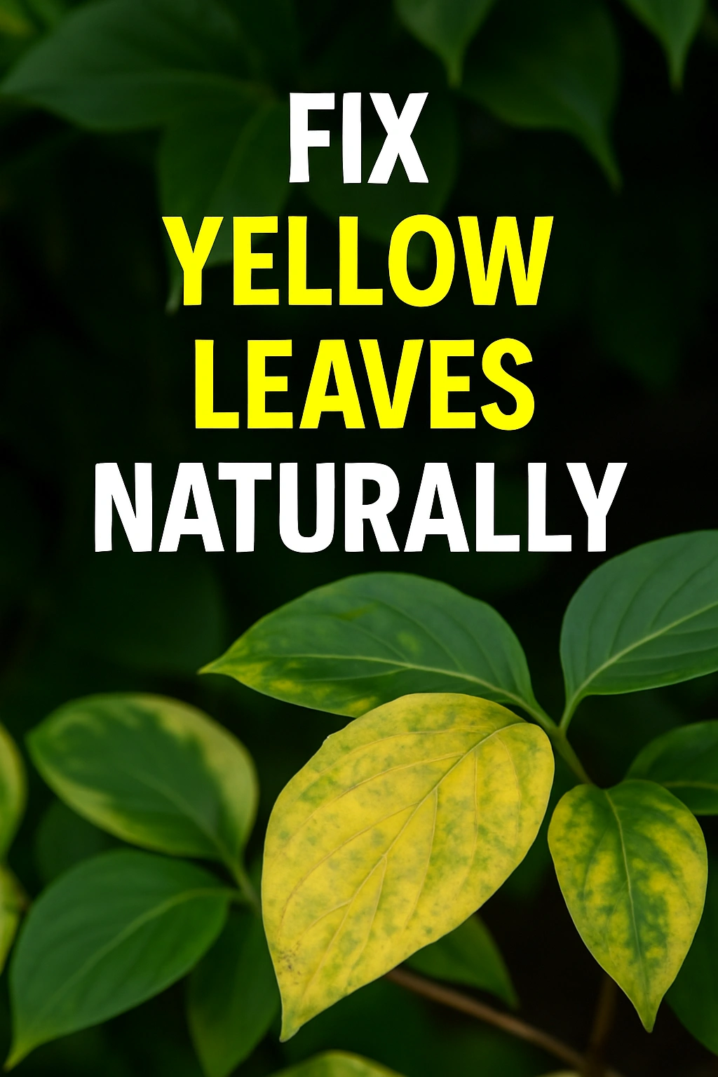 Fix Yellow Leaves Naturally
