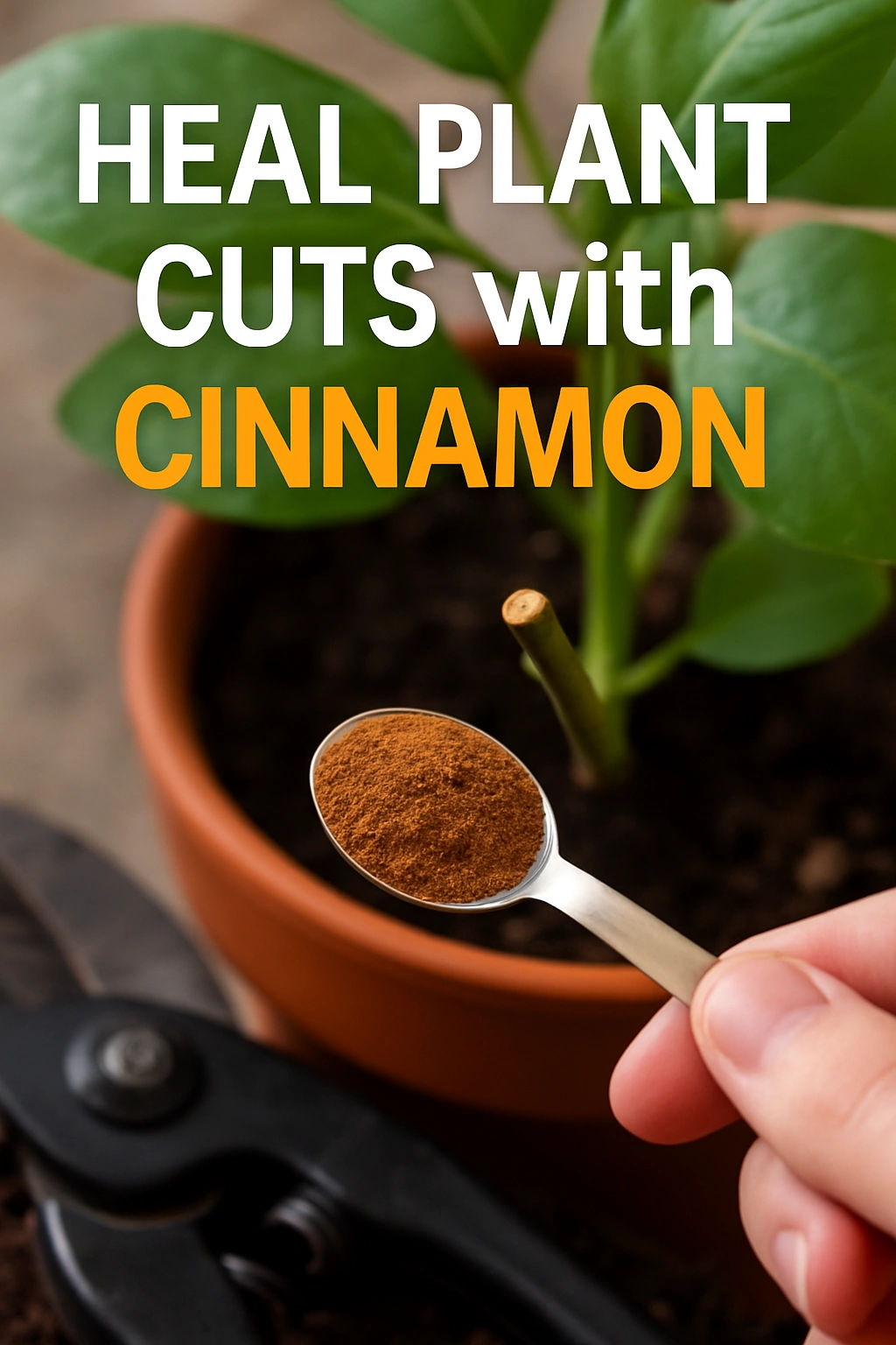 Heal Plant Cuts with Cinnamon