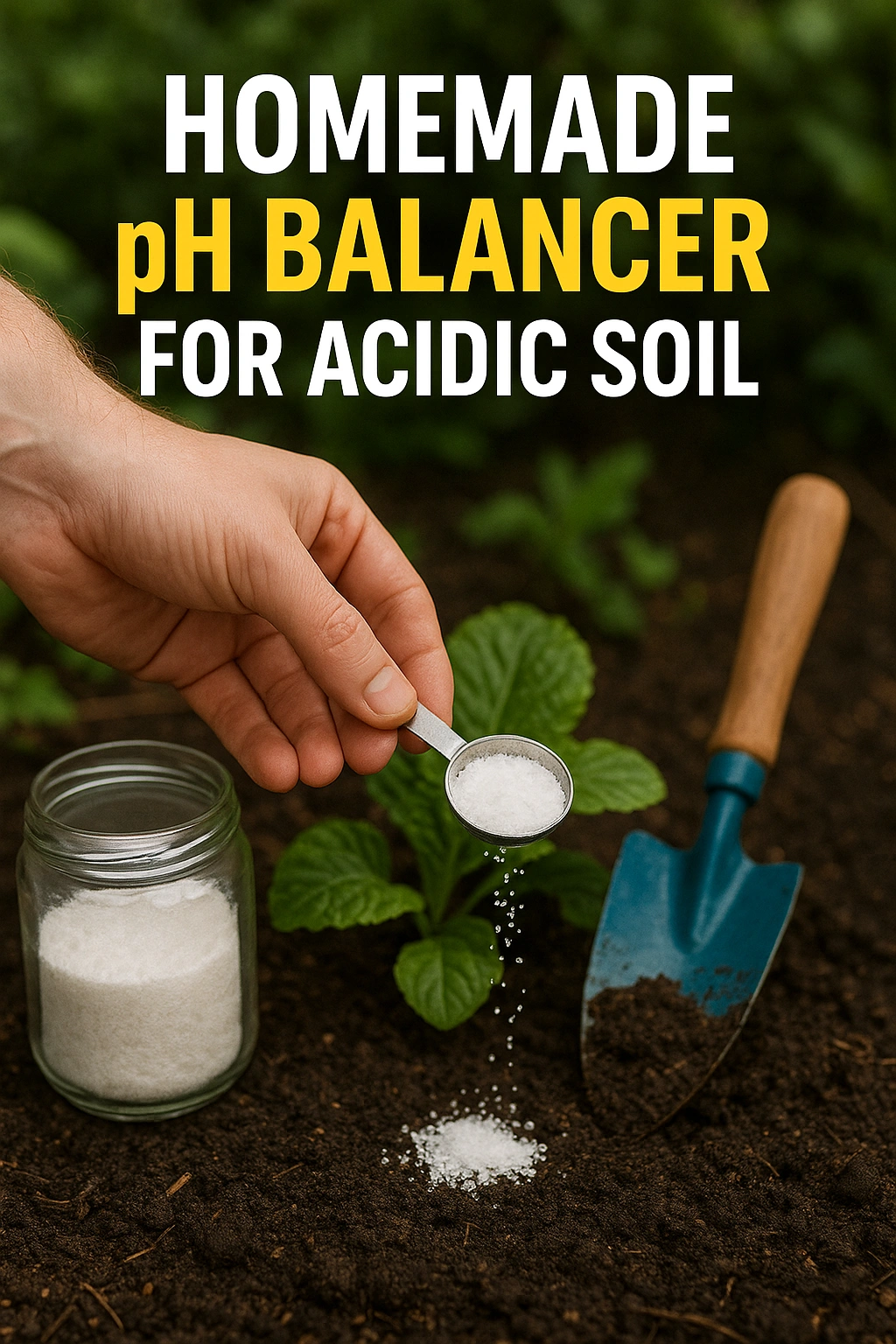 Homemade pH Balancer for Acidic Soil
