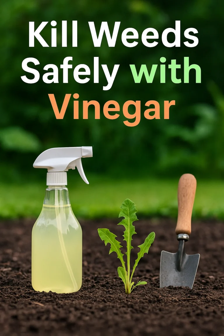 Kill Weeds Safely with Vinegar