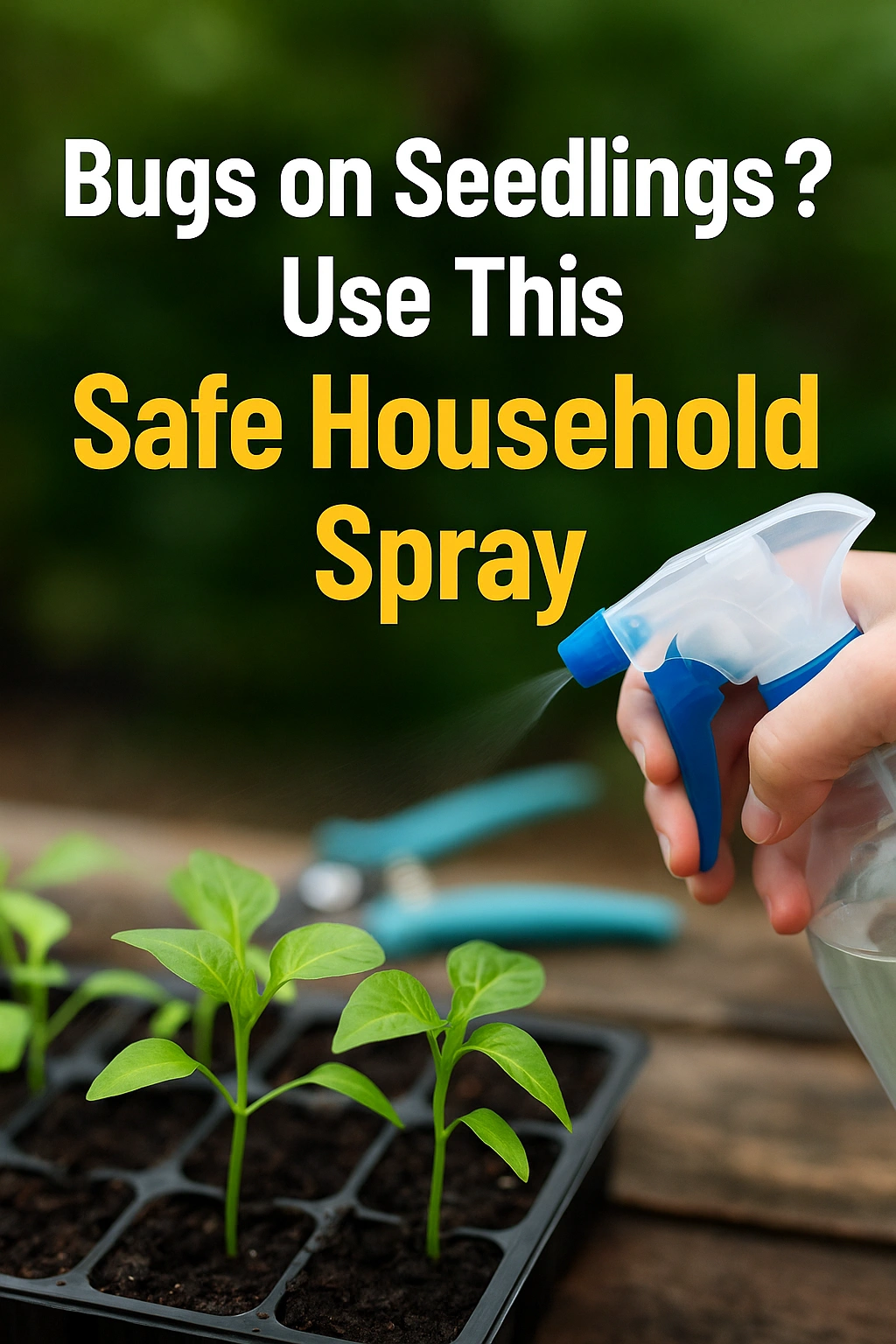 Bugs on Seedlings Use This Safe Household Spray