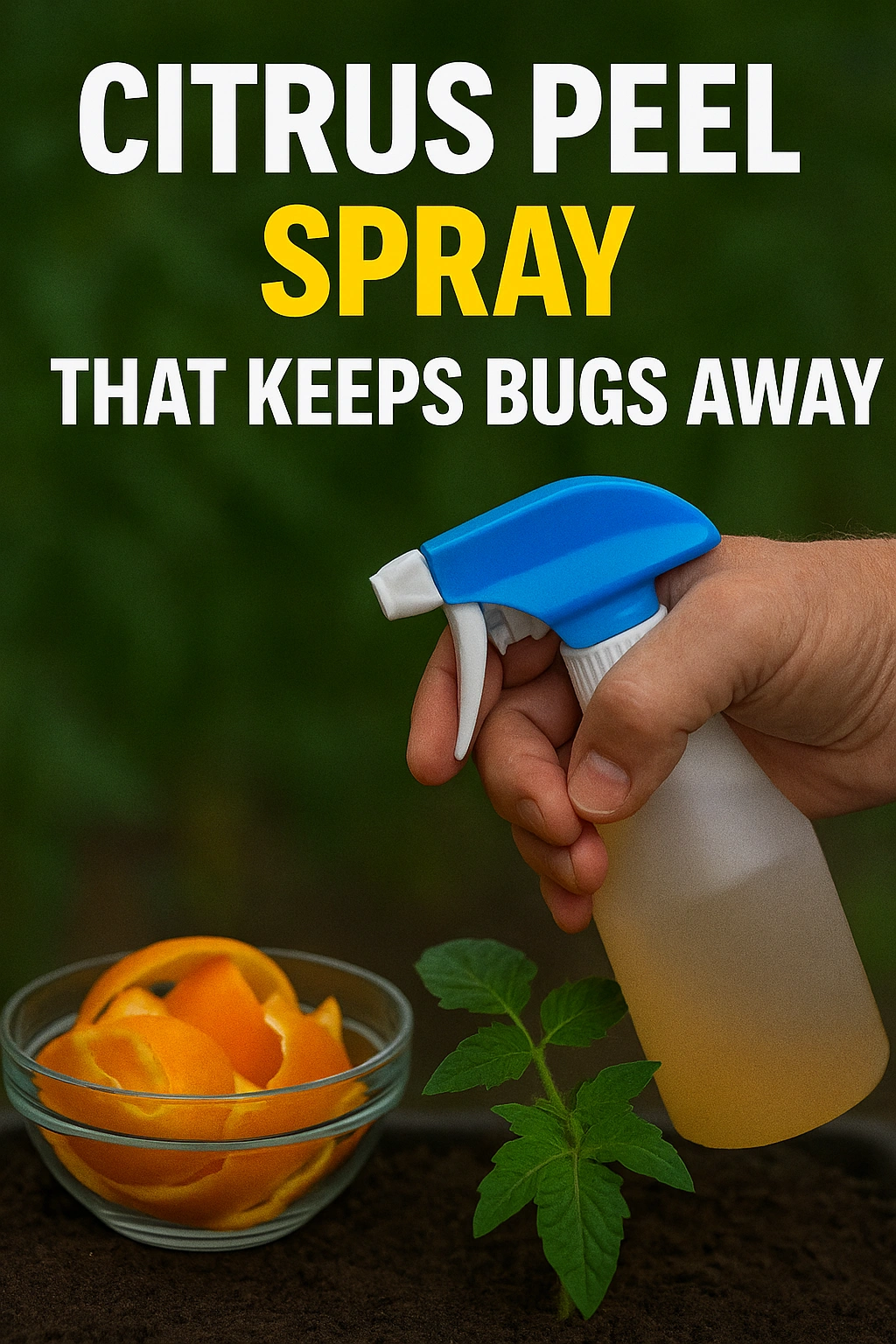 Citrus Peel Spray That Keeps Bugs Away