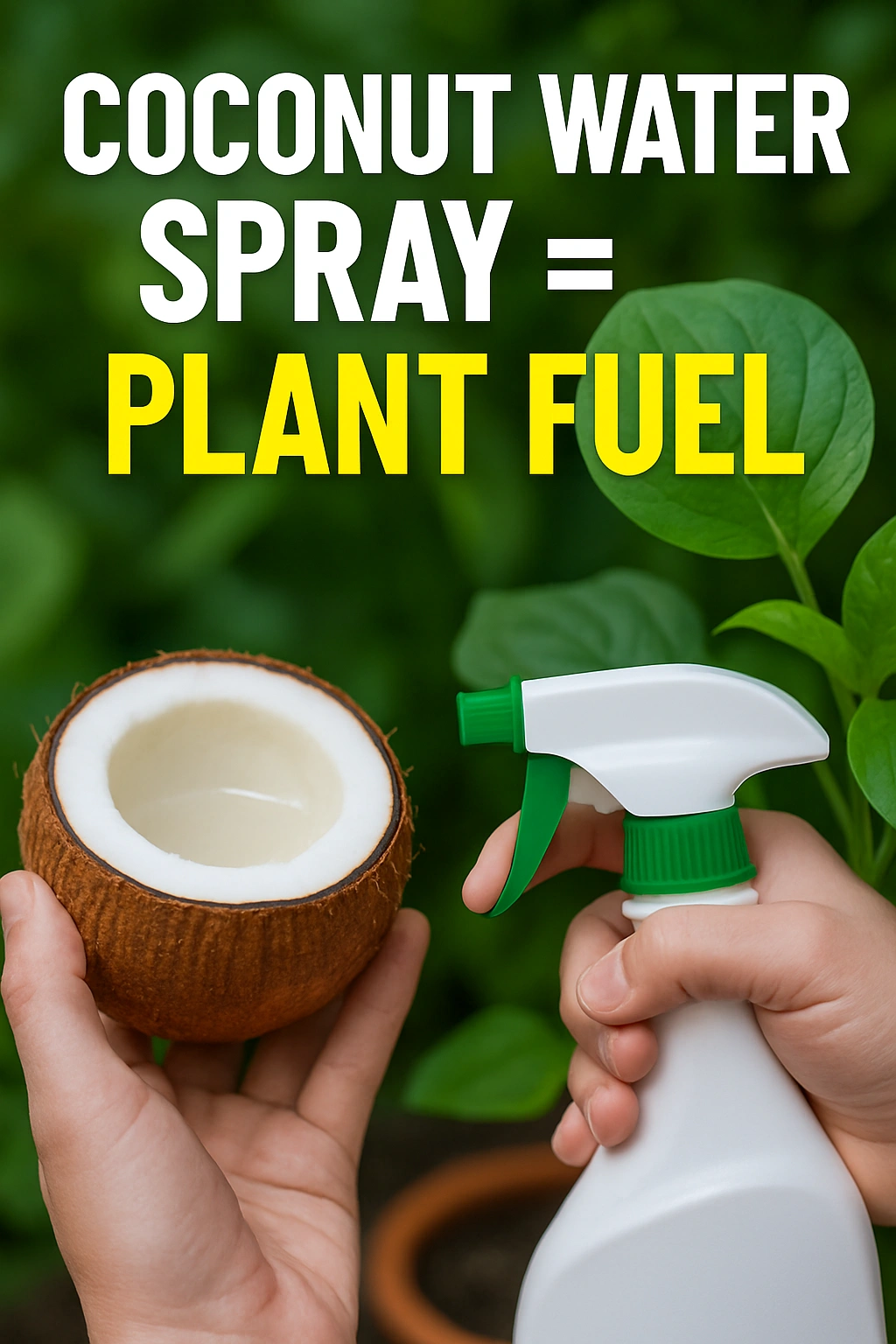 Coconut Water Spray = Plant Fuel