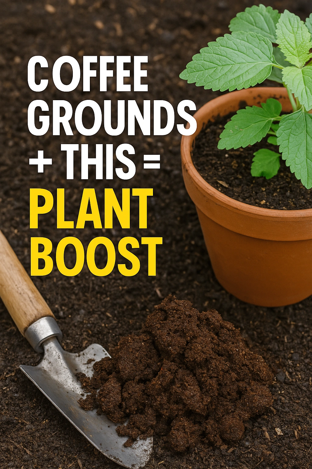 Coffee Grounds + This = Plant Boost