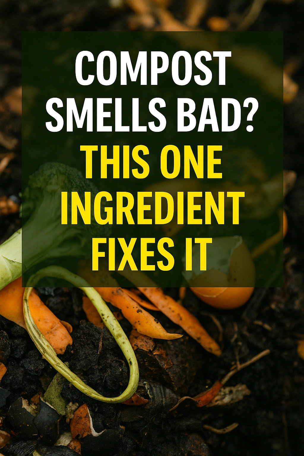 Compost Smells Bad This One Ingredient Fixes It