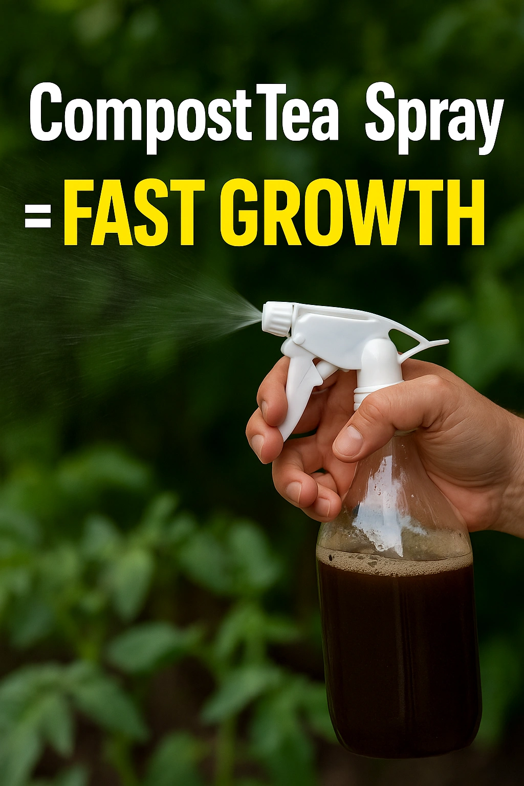 Compost Tea Spray = Fast Growth