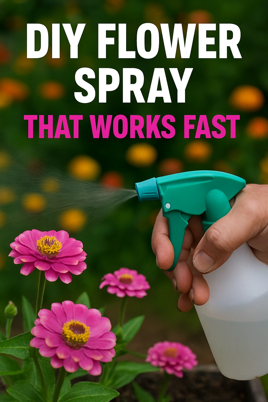 DIY Flower Spray That Works Fast
