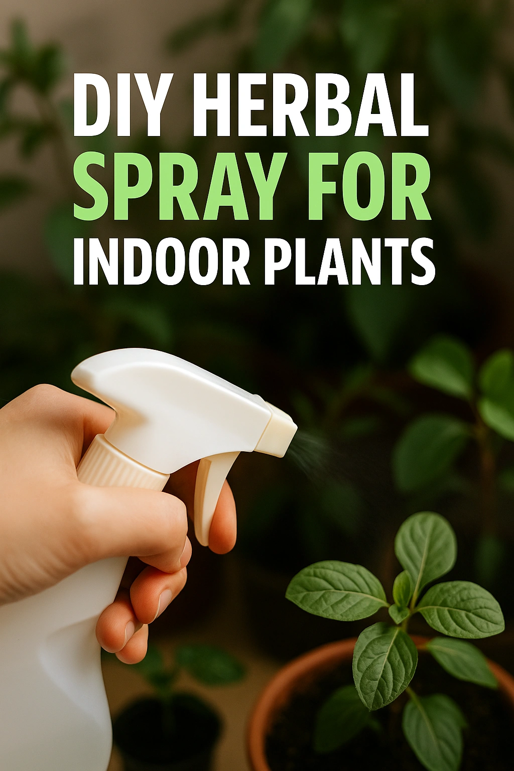 DIY Herbal Spray for Indoor Plants