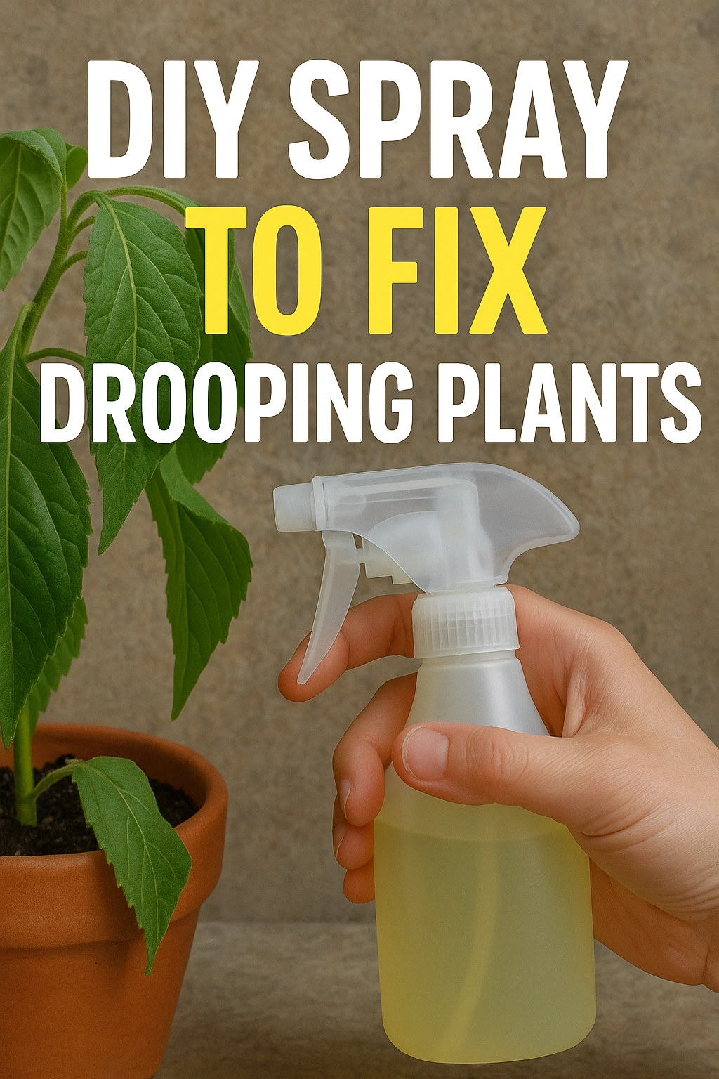 DIY Spray to Fix Drooping Plants