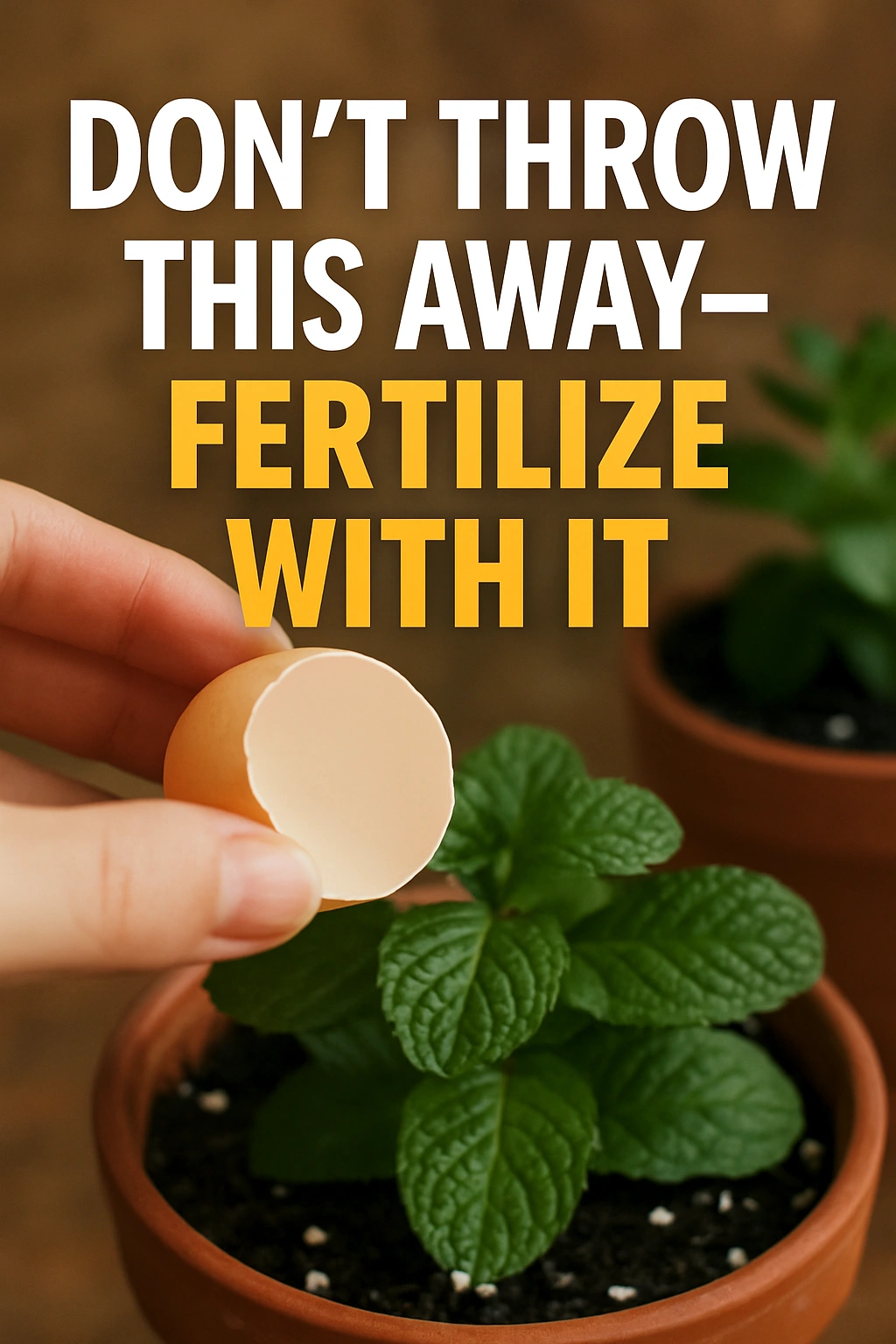 Don’t Throw This Away—Fertilize With It