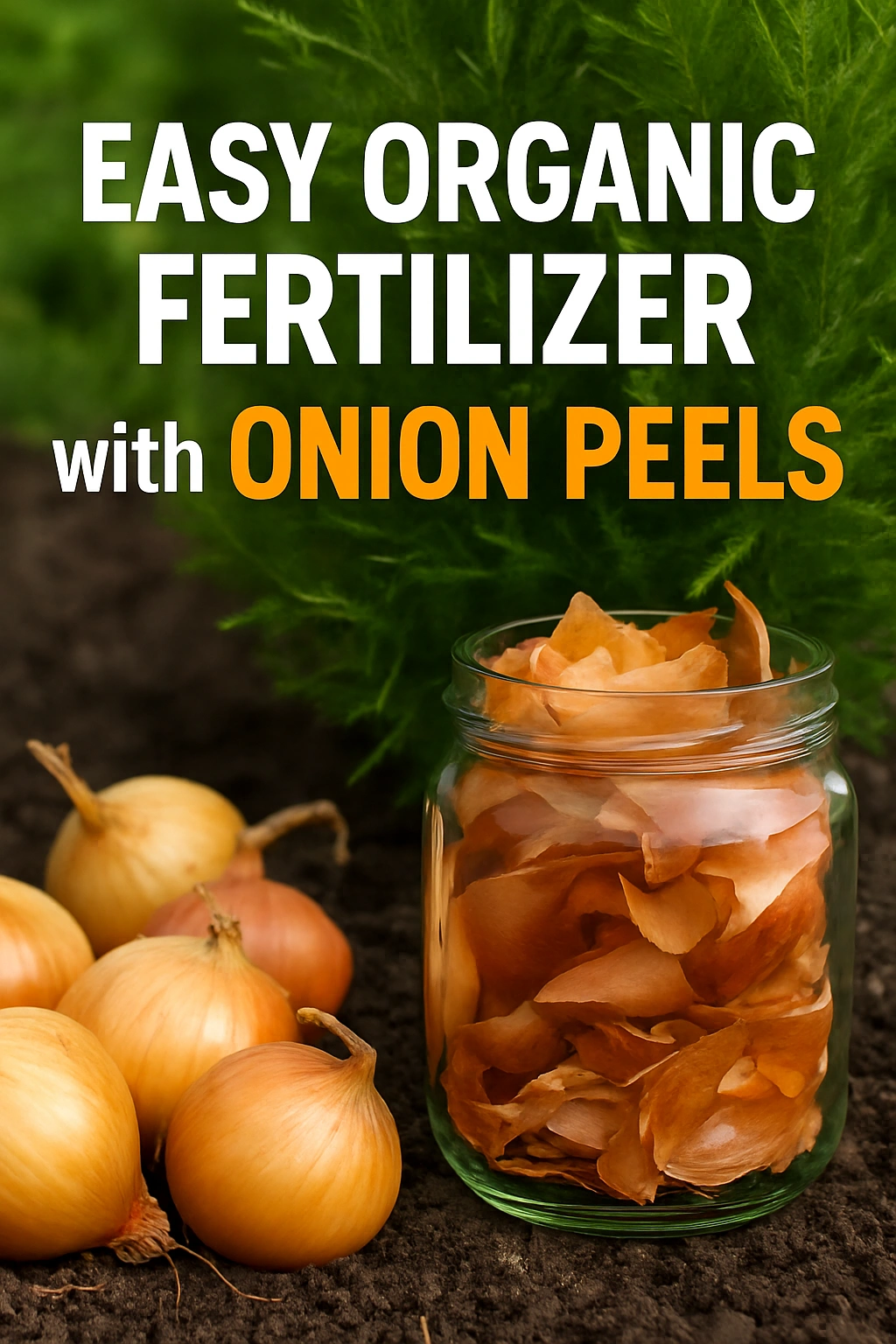 Easy Organic Fertilizer with Onion Peels